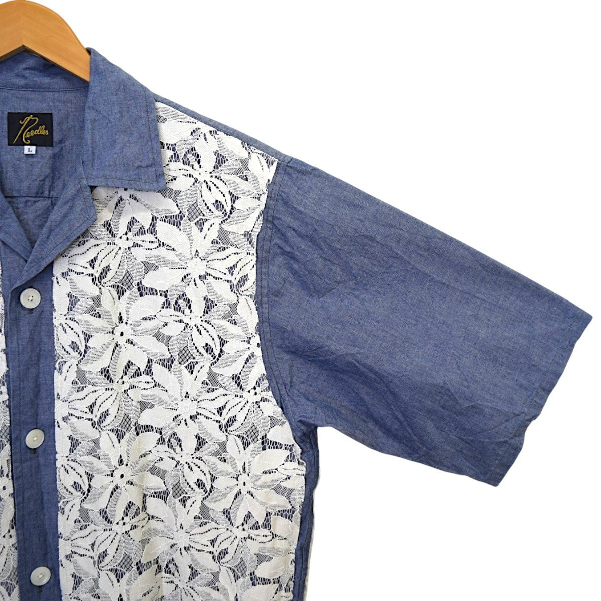 Needles×UNION Cabana ShirtオープンカラーシャツMR540 古着・中古-4枚目のアイテム画像
