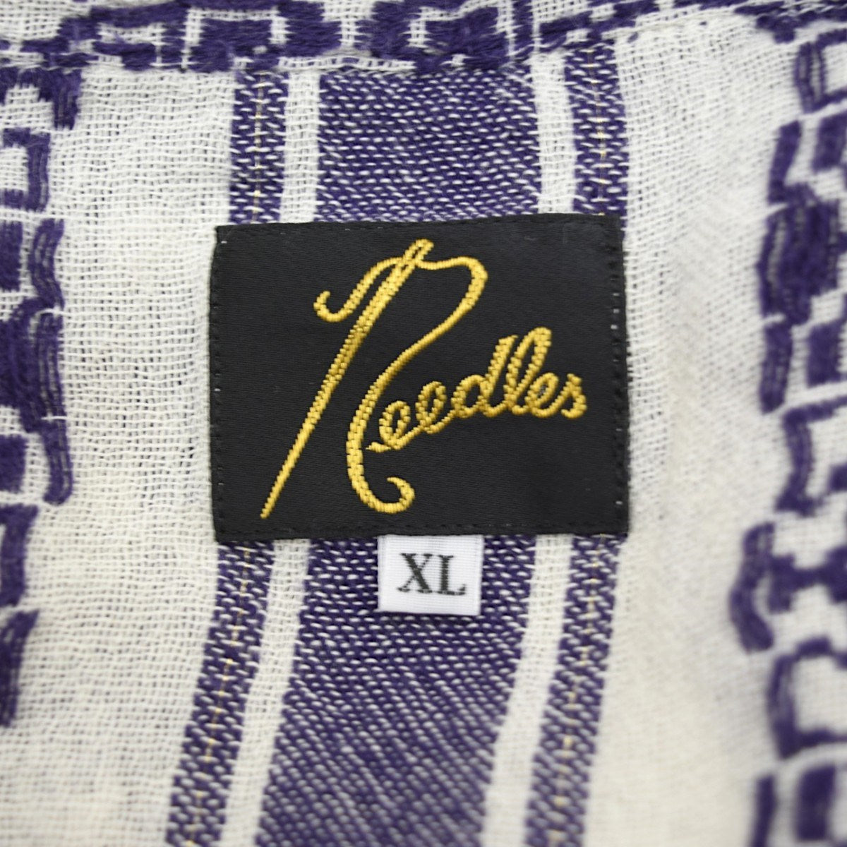 Needles Cabana Shirt - Papillon Stripe Dobby Jq．オープンカラーシャツMR242 古着・中古-7枚目のアイテム画像
