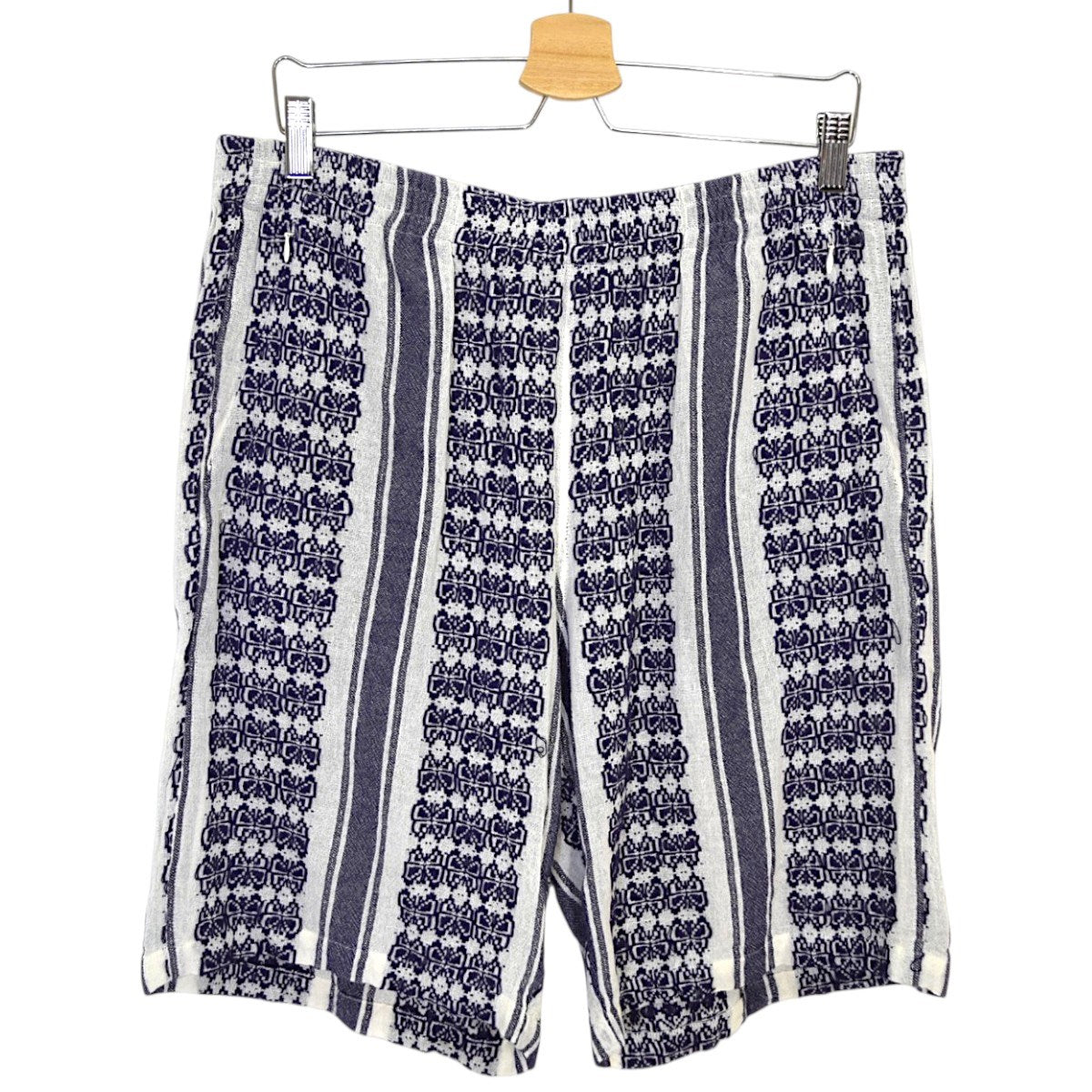 Needles Papillon Stripe Dobby BK ShortショートパンツMR243 古着・中古-1枚目のアイテム画像