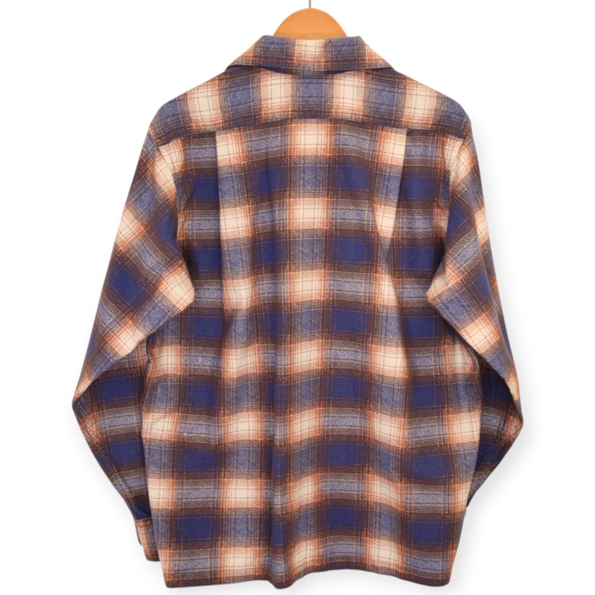 BerBerJin×Subculture PRINT CHECK SHIRTプリントチェックオープンカラーシャツSCTP-CLB02 古着・中古-2枚目のアイテム画像