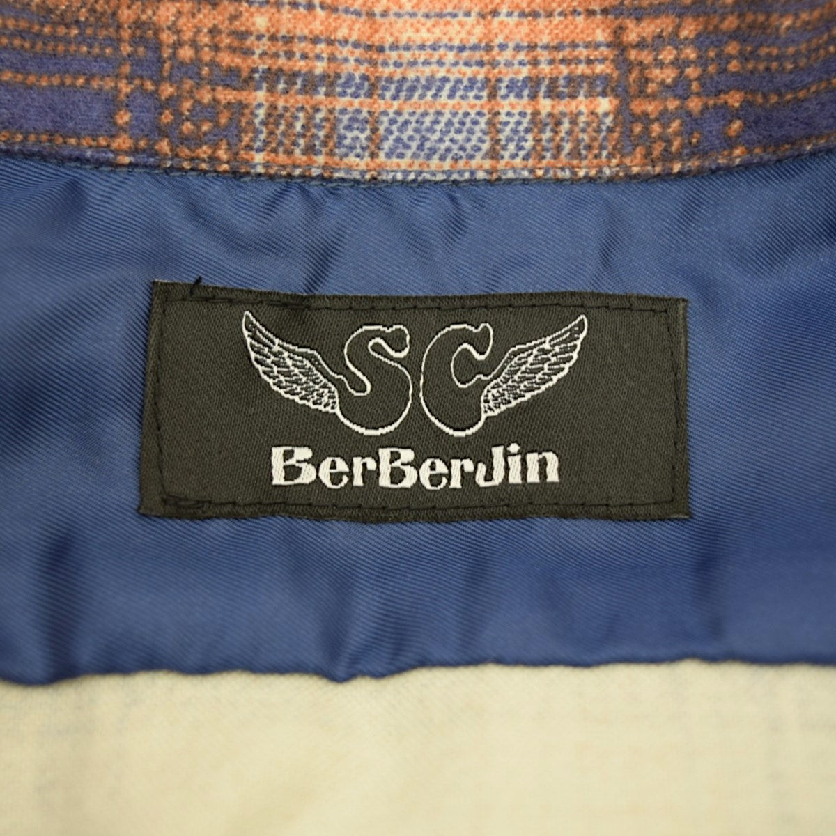 BerBerJin×Subculture PRINT CHECK SHIRTプリントチェックオープンカラーシャツSCTP-CLB02 古着・中古-5枚目のアイテム画像