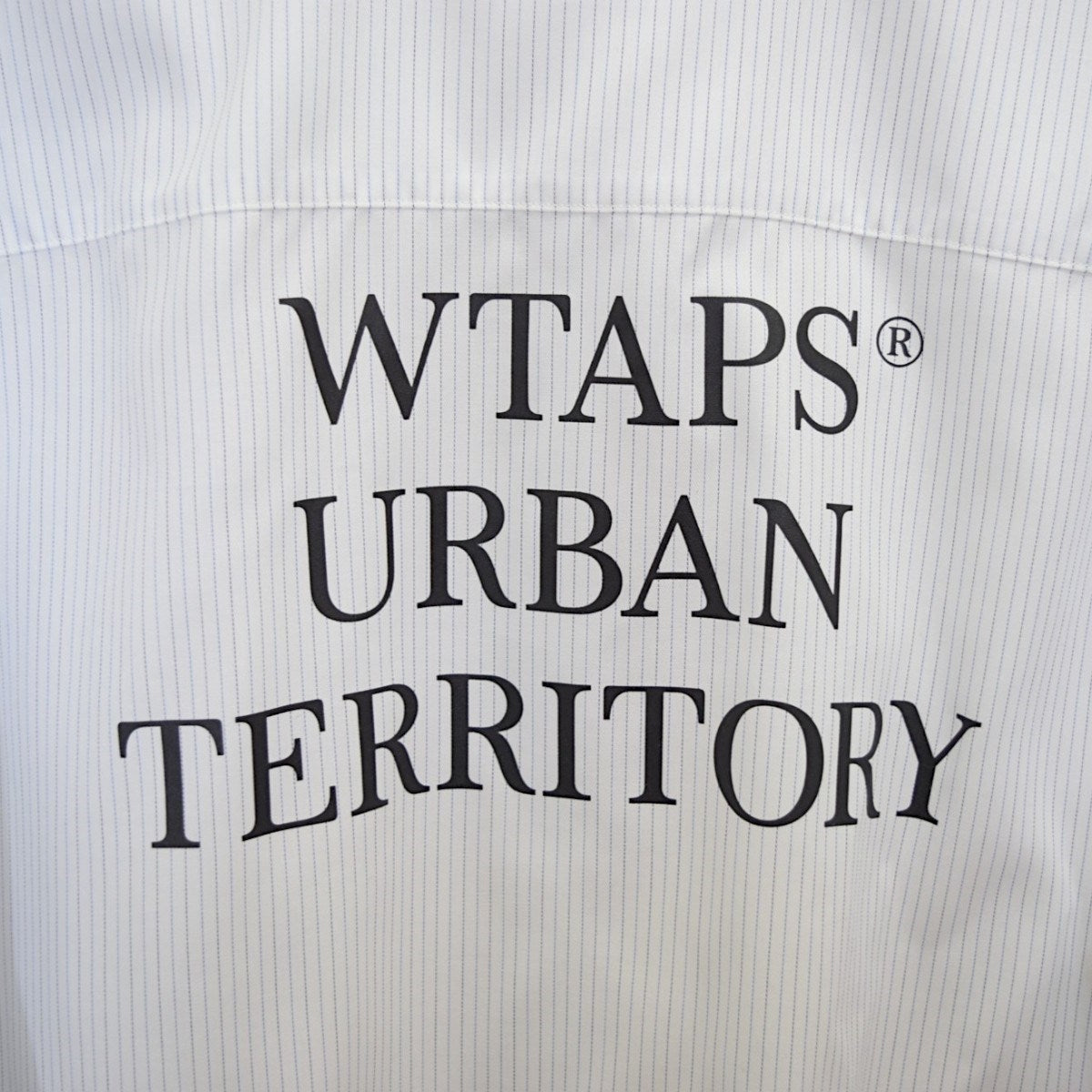 WTAPS BD 02 ／ LS ／ COTTON． HERRINGBONE． TEXTILE． OFストライプシャツ261TQDT-SHM03 古着・中古-4枚目のアイテム画像
