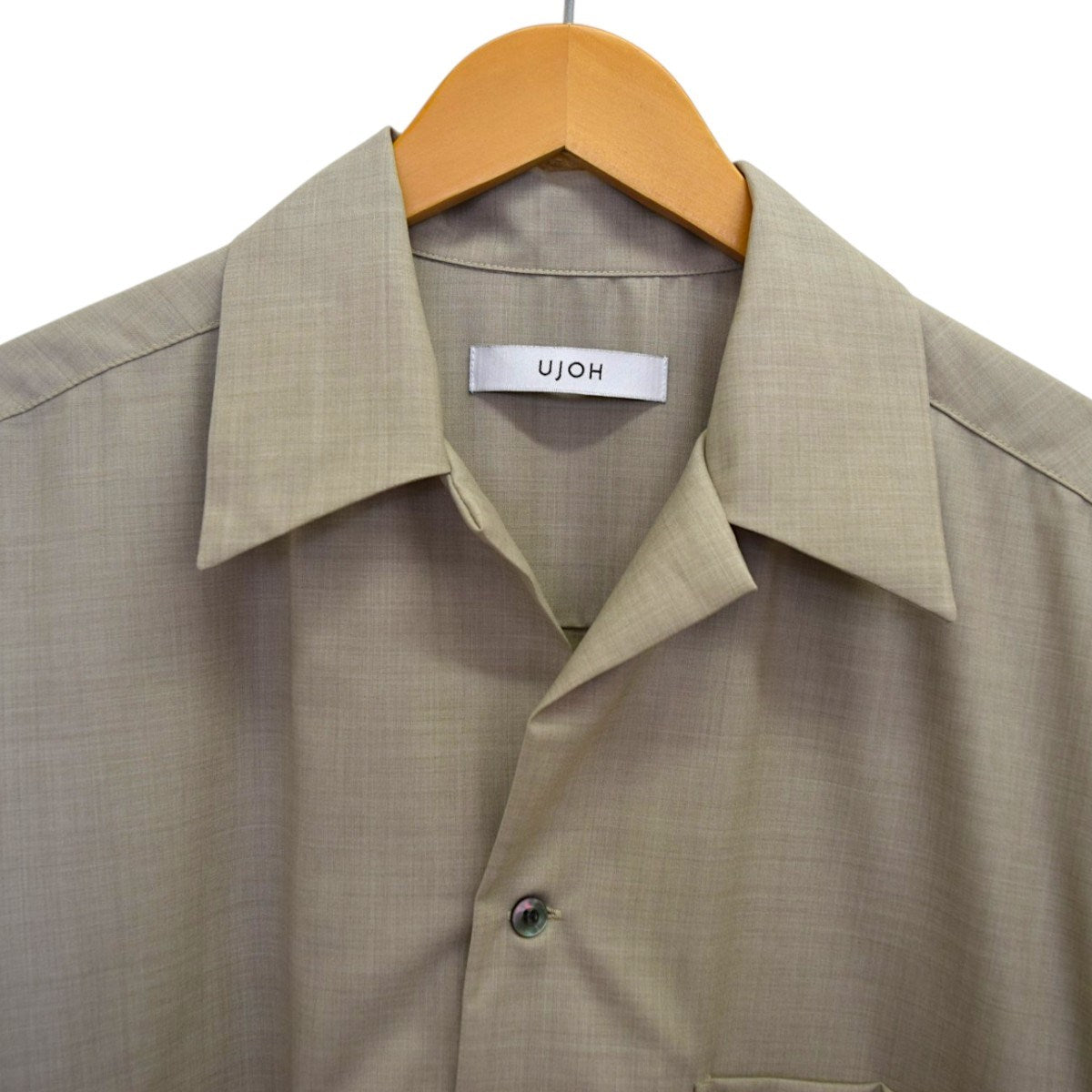 UJOH HOMME Wide Set Open Collar BOX ShirtオープンカラーシャツM732-B55-120 古着・中古-3枚目のアイテム画像