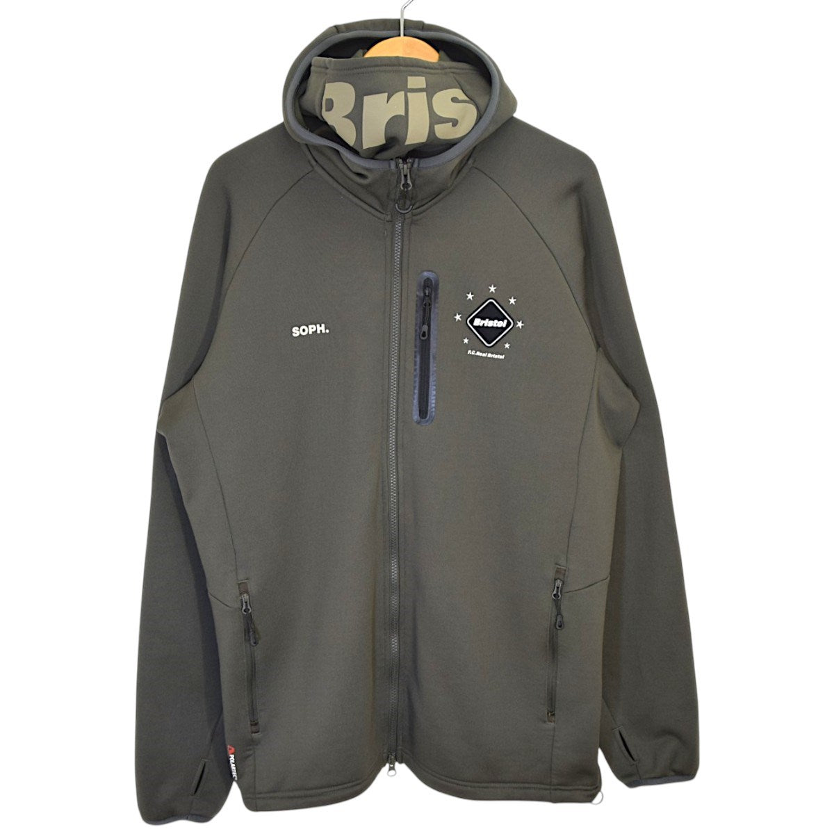 F．C．R．B． POLARTEC POWER STRETCH ZIP UP GAITER HOODIEポーラーテックジップ パーカー 2024AWFCRB-242063 古着・中古-1枚目のアイテム画像