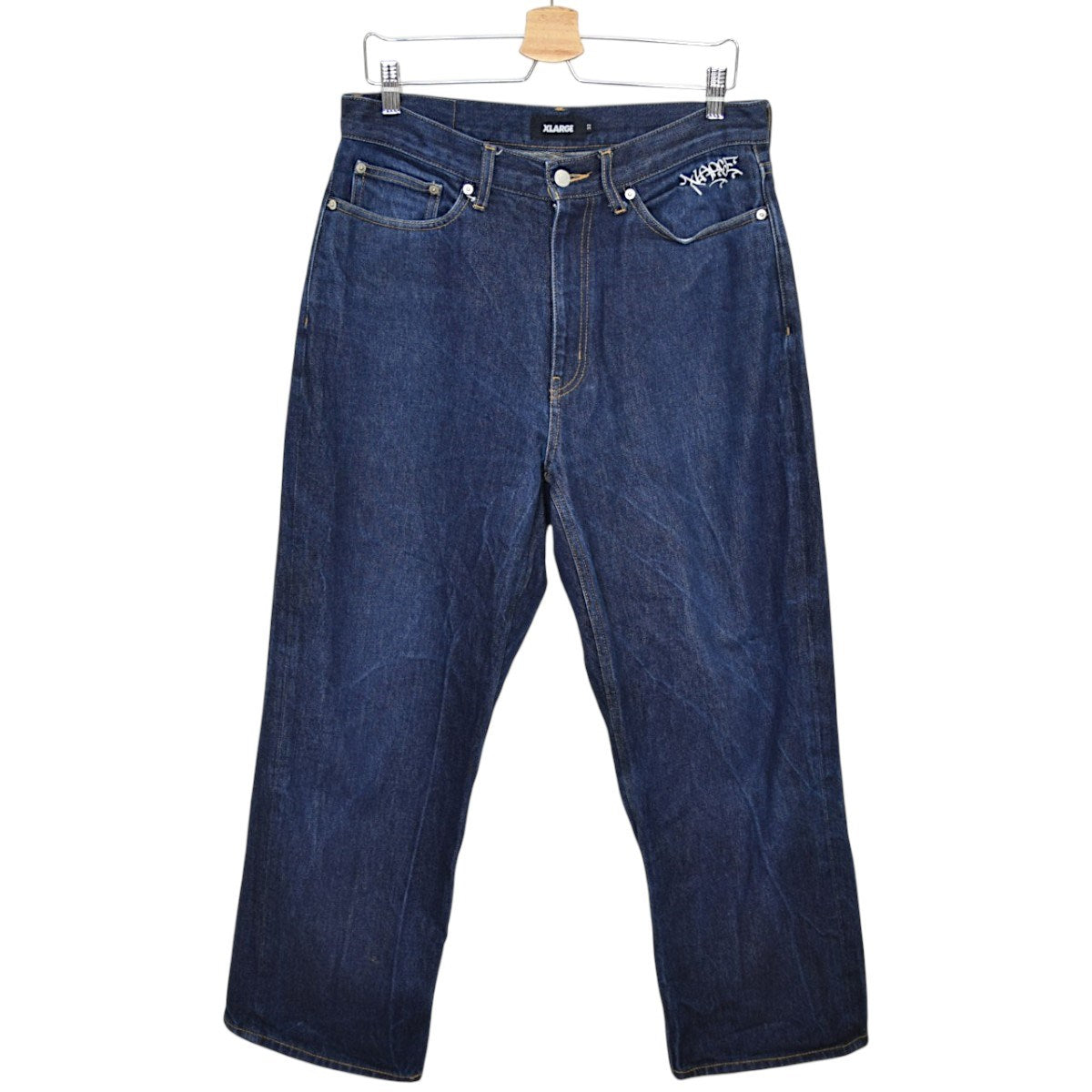 X-LARGE EMBROIDERY GRAFFITI DENIMデニムパンツ101214031002 古着・中古-2枚目のアイテム画像