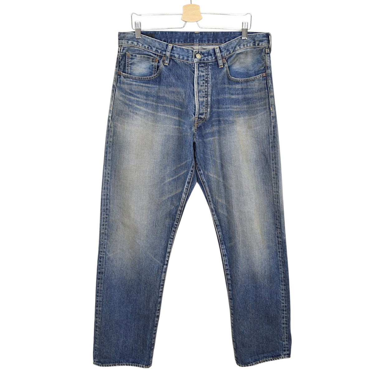 L．Straight 5pocket USDユーズド加工デニムパンツ2410-1002-85-362