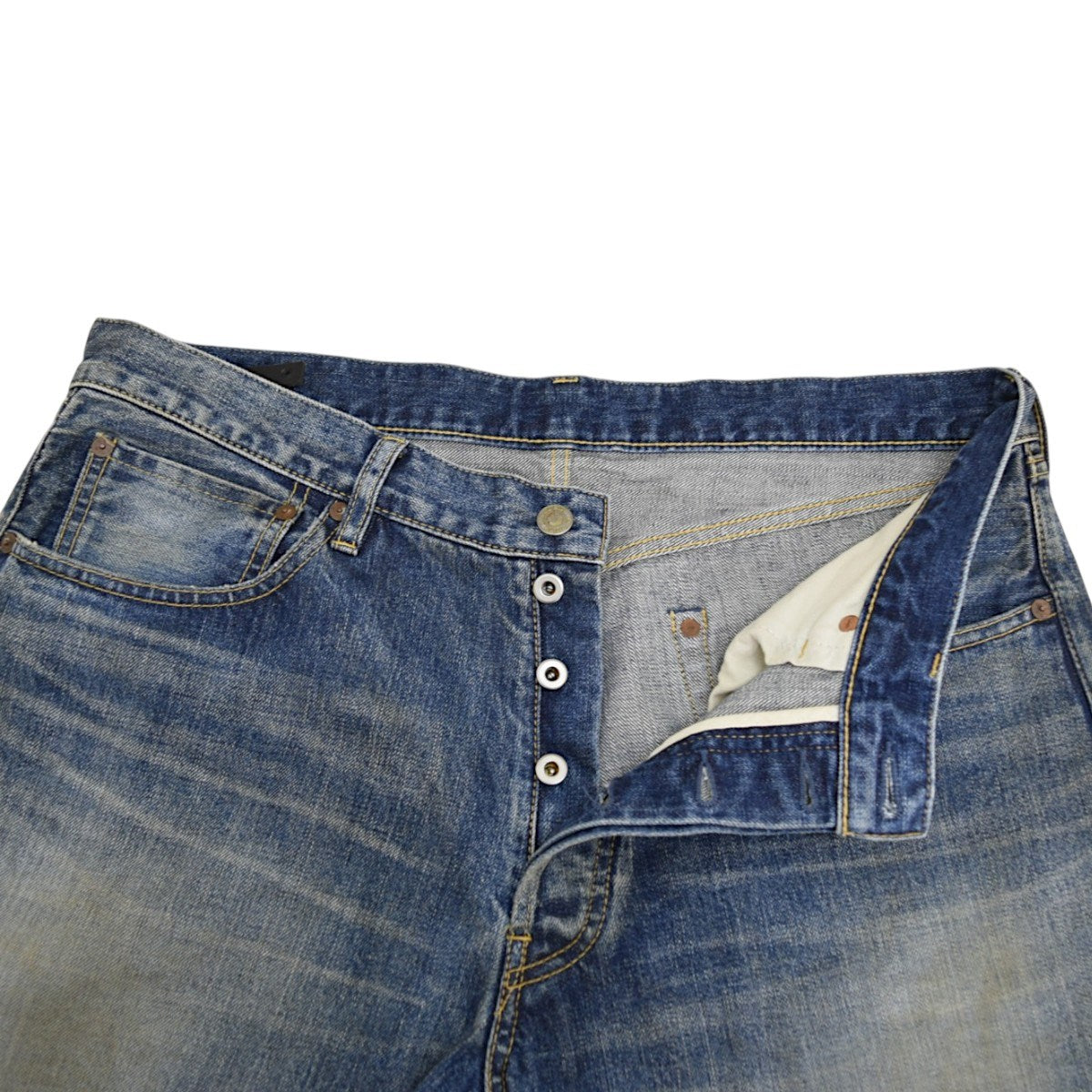 L．Straight 5pocket USDユーズド加工デニムパンツ2410-1002-85-362