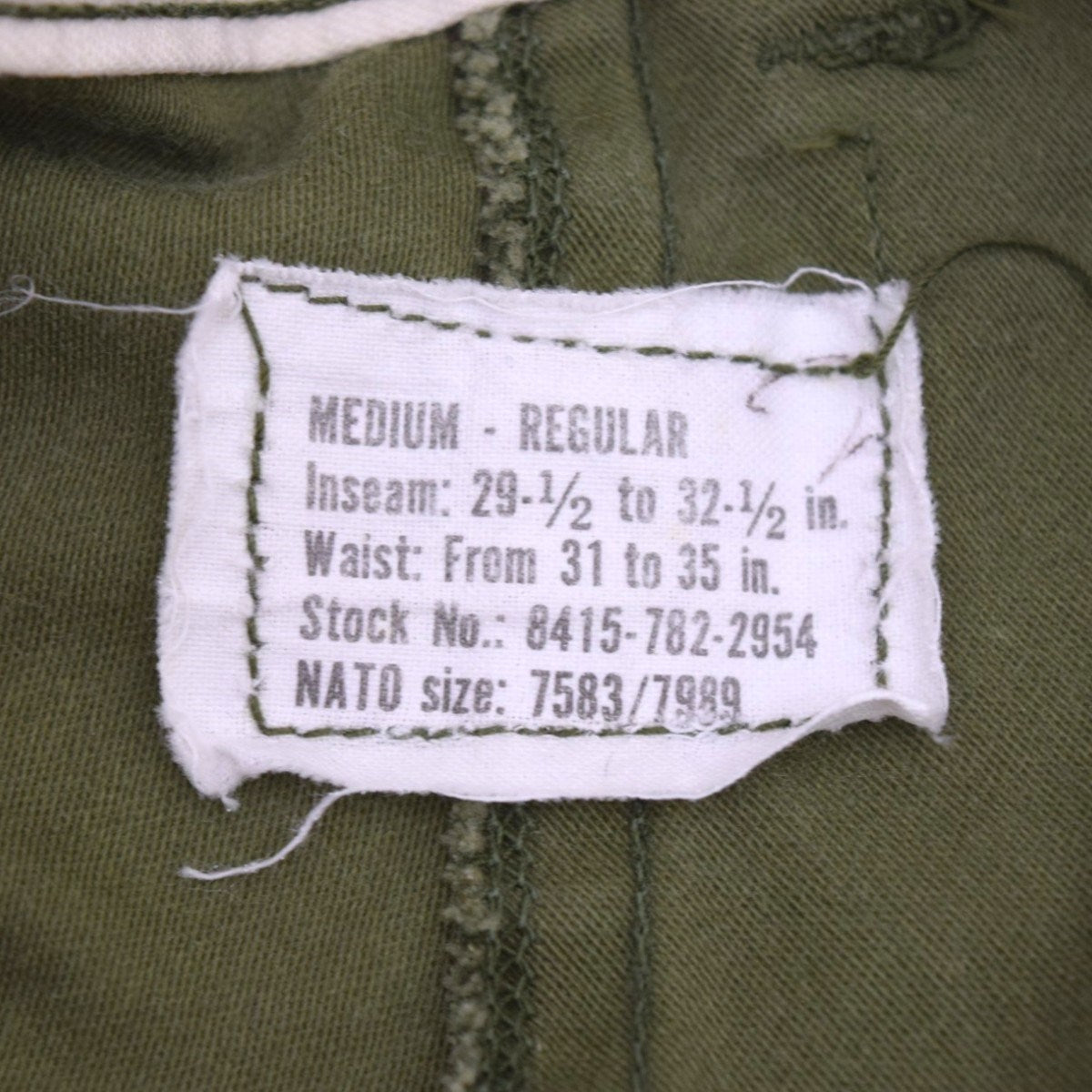 M-65 TOROUSERS COLD WHETHRカーゴパンツ 74年製