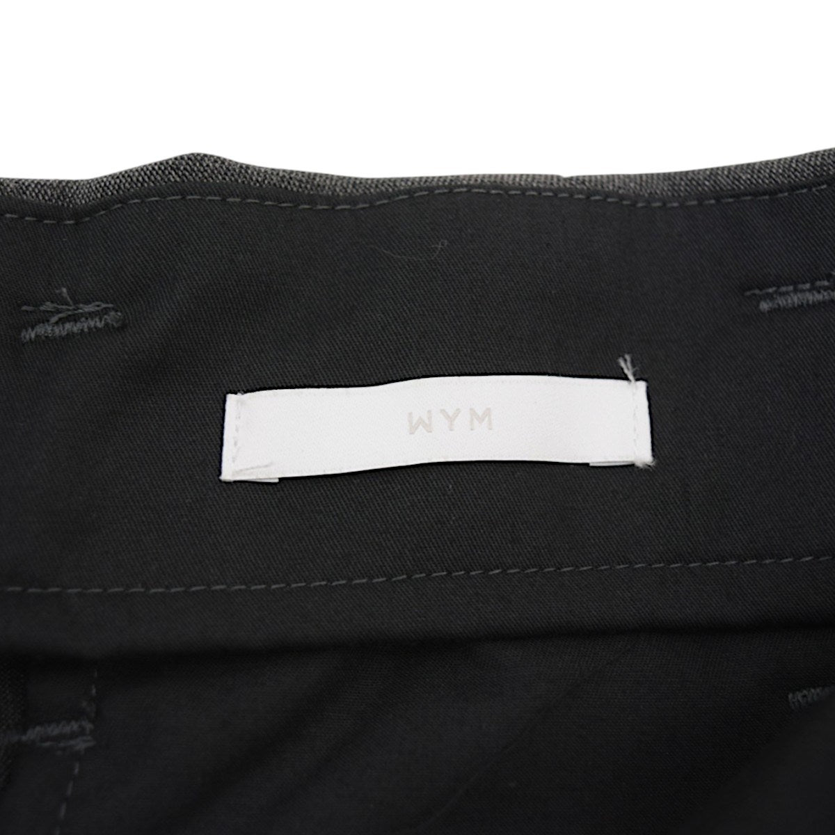 WYM LIDNM SLIGHT FLARE DOUBLE CLOTH BAGGY SLACKSバギースラックスWYpt1406 古着・中古-5枚目のアイテム画像