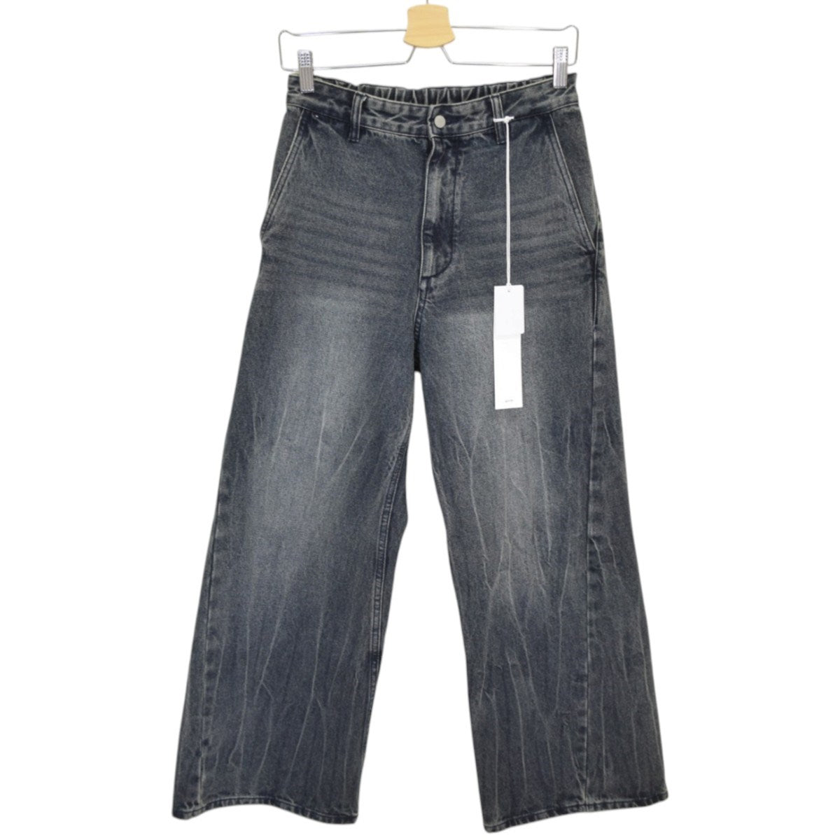 WYM LIDNM CURVED FLARE DENIM SLACKSデニムパンツWYpt1332 古着・中古-1枚目のアイテム画像