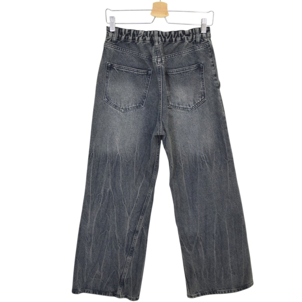 WYM LIDNM CURVED FLARE DENIM SLACKSデニムパンツWYpt1332 古着・中古-2枚目のアイテム画像