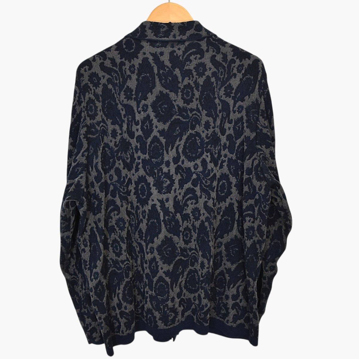 FLORAL PATTERN KNIT ART L／S SHIRTフローラル パターン ニット シャツWK124-MSH03