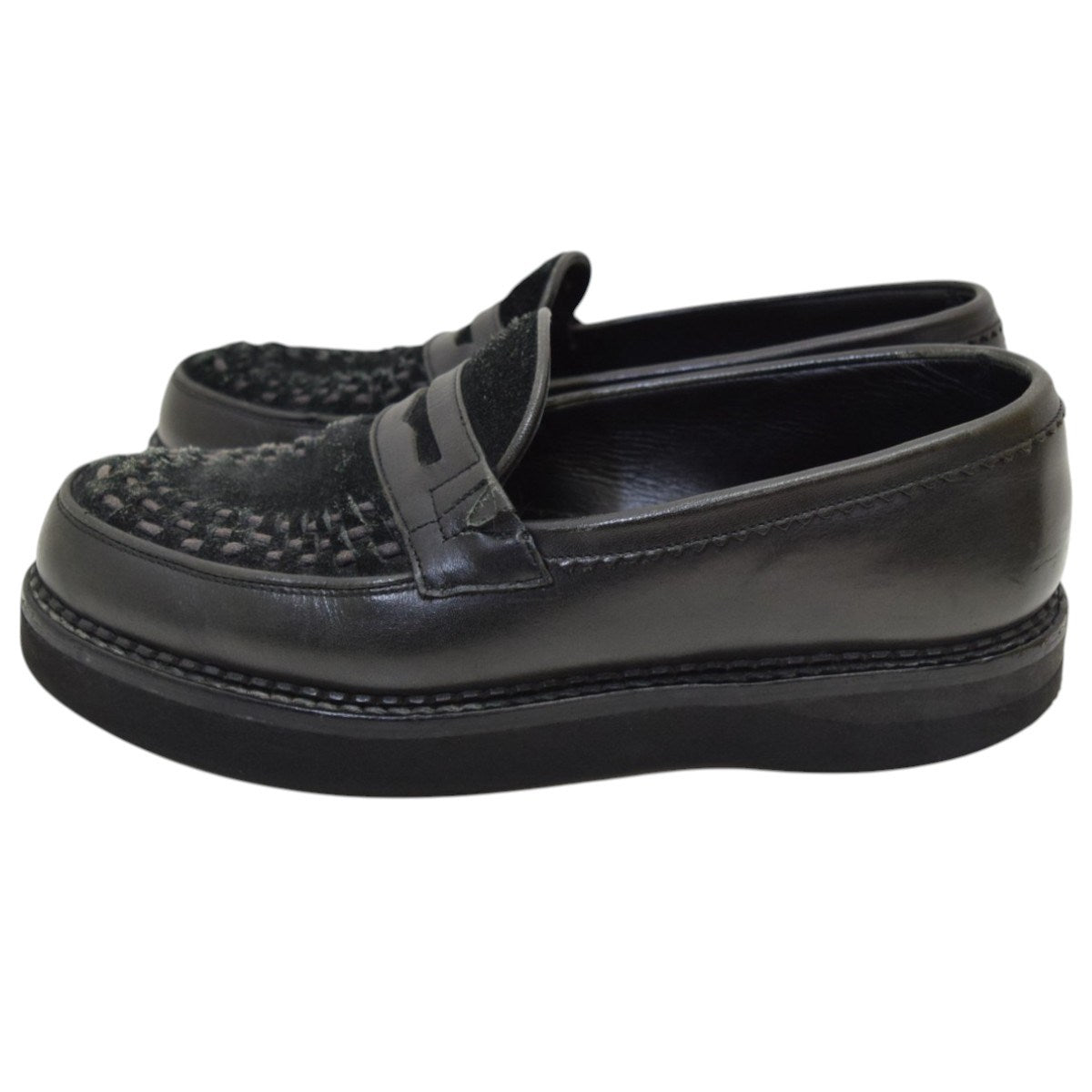 G．B．LOAFERスエード切替コインローファーFTC1612015