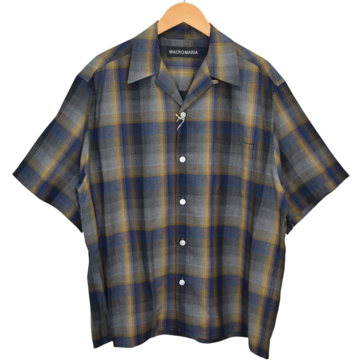 OMBRE CHECK OPEN COLLAR SH S／S(TYPE-1)オンブレチェックオープンカラーシャツ 2026SS26SS-WMS-OC09