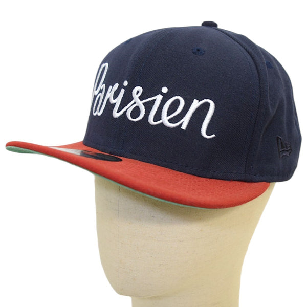 MAISON KITSUNE×New Era Parisen キャップ ネイビー×レッド サイズ 7 3