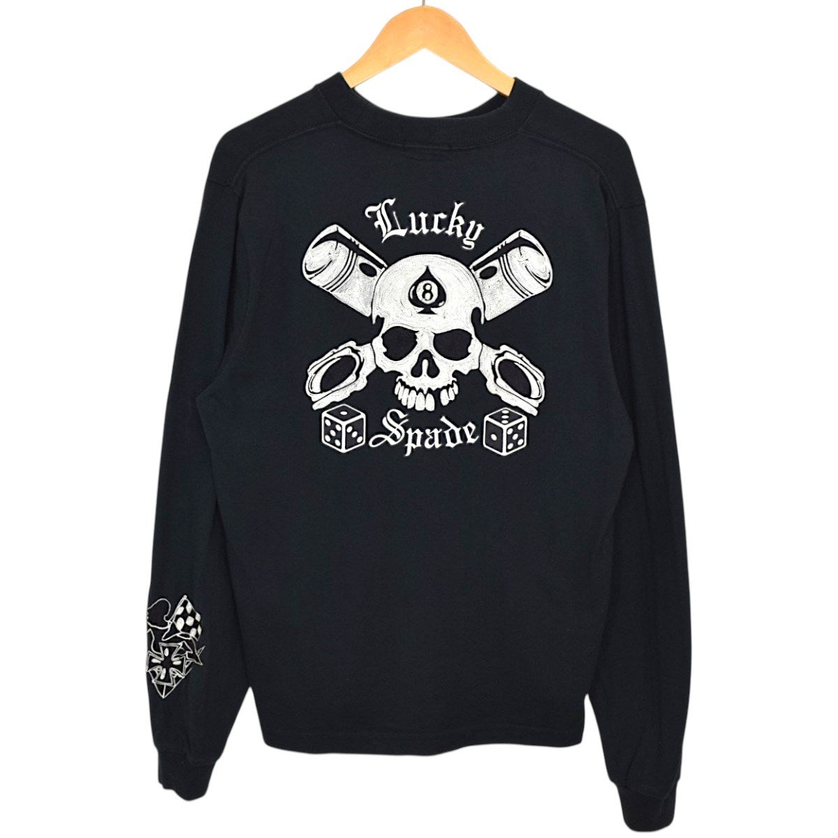 スカル刺繍ロングスリーブカットソー 東洋エンタープライズPR62214