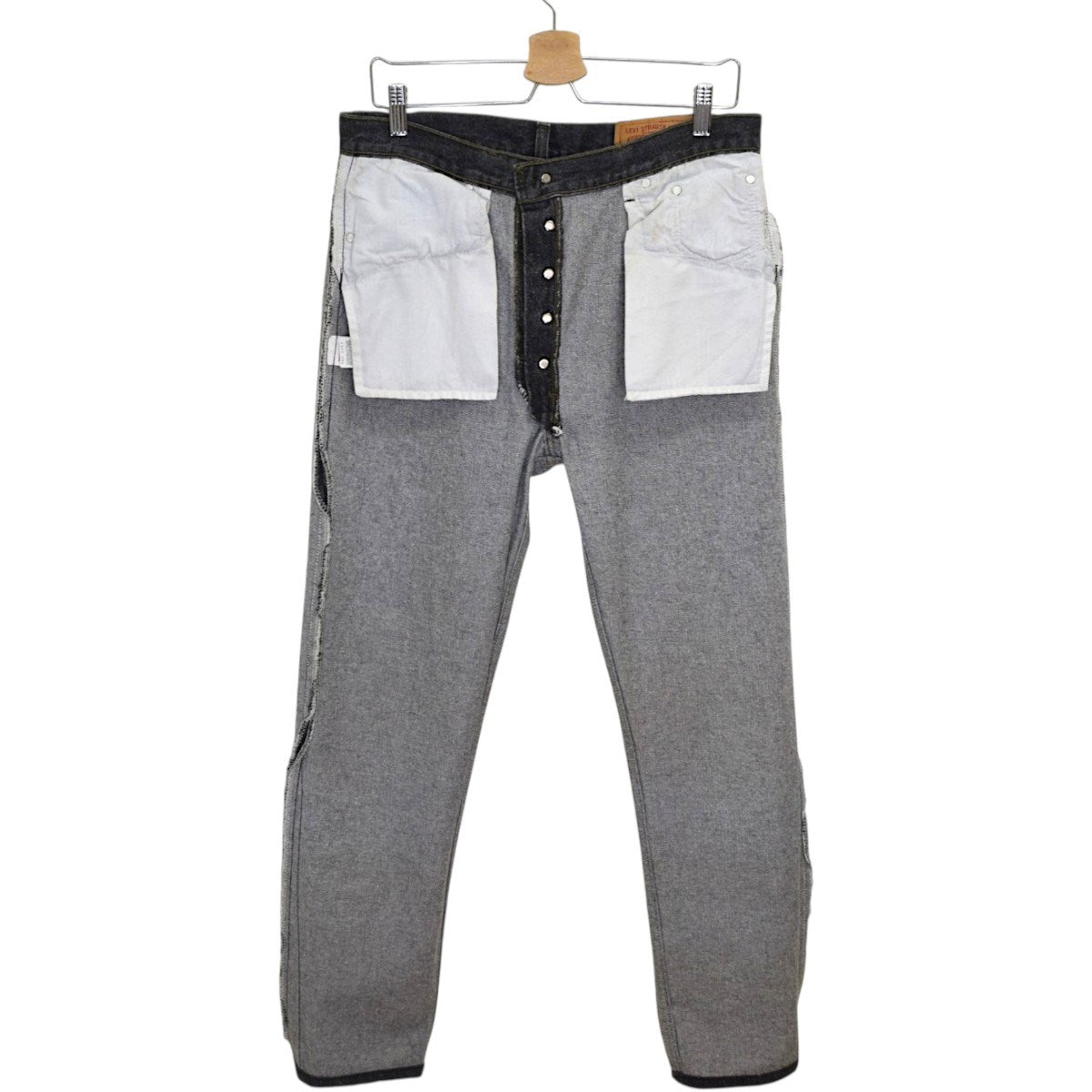 501デニムパンツ リフォーム 92年製 MADE IN USA ボタン裏653刻印501-0658