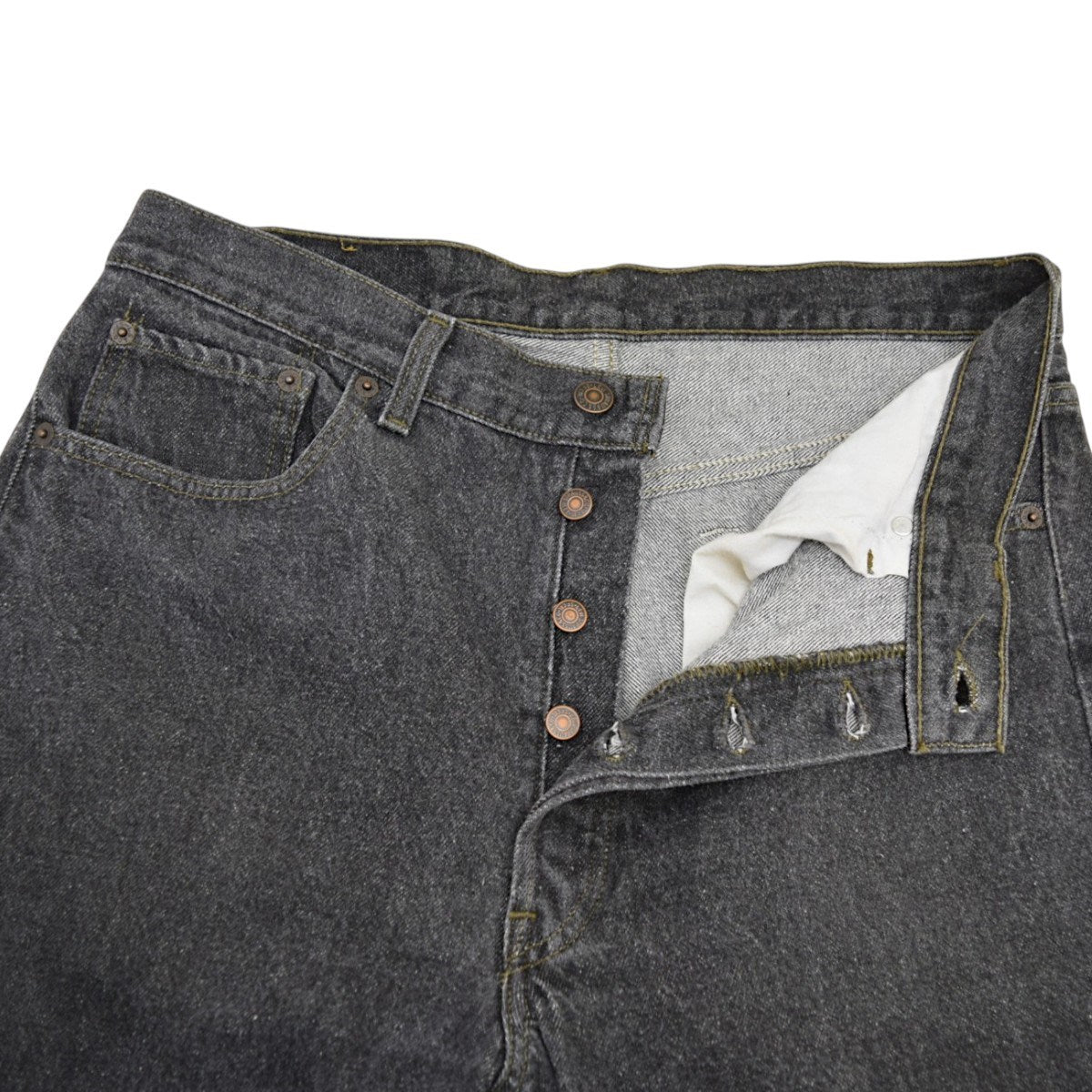 501デニムパンツ リフォーム 92年製 MADE IN USA ボタン裏653刻印501-0658