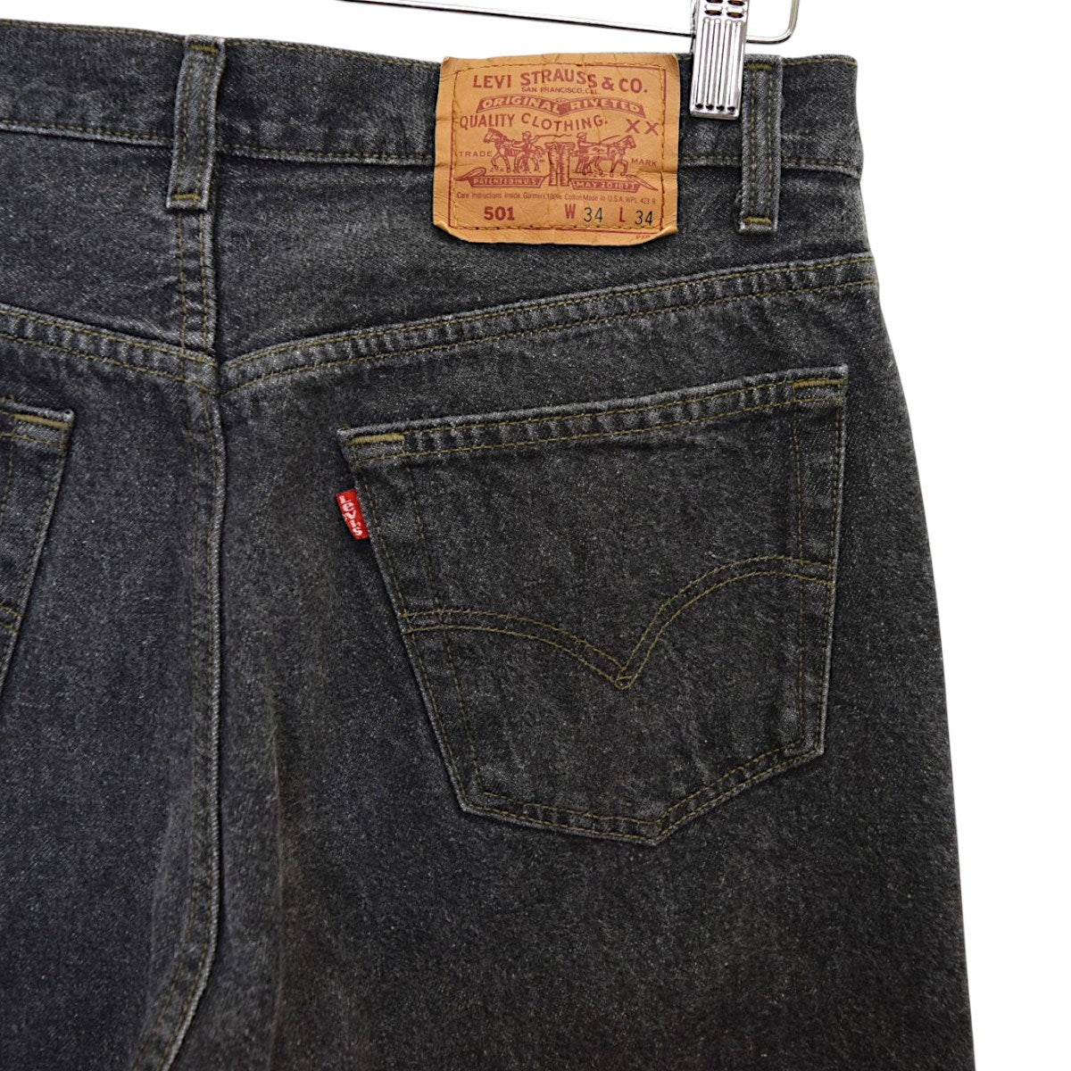 501デニムパンツ リフォーム 92年製 MADE IN USA ボタン裏653刻印501-0658