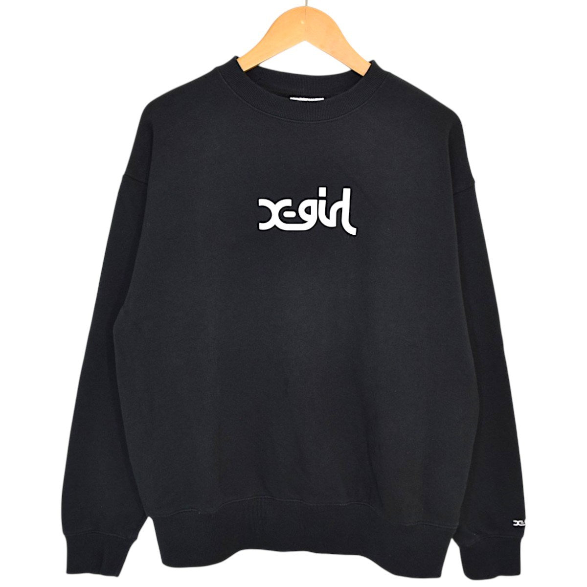 THICK RUBBER MILLS LOGO CREW SWEAT TOPラバーロゴ クルーネックスウェット105213012003
