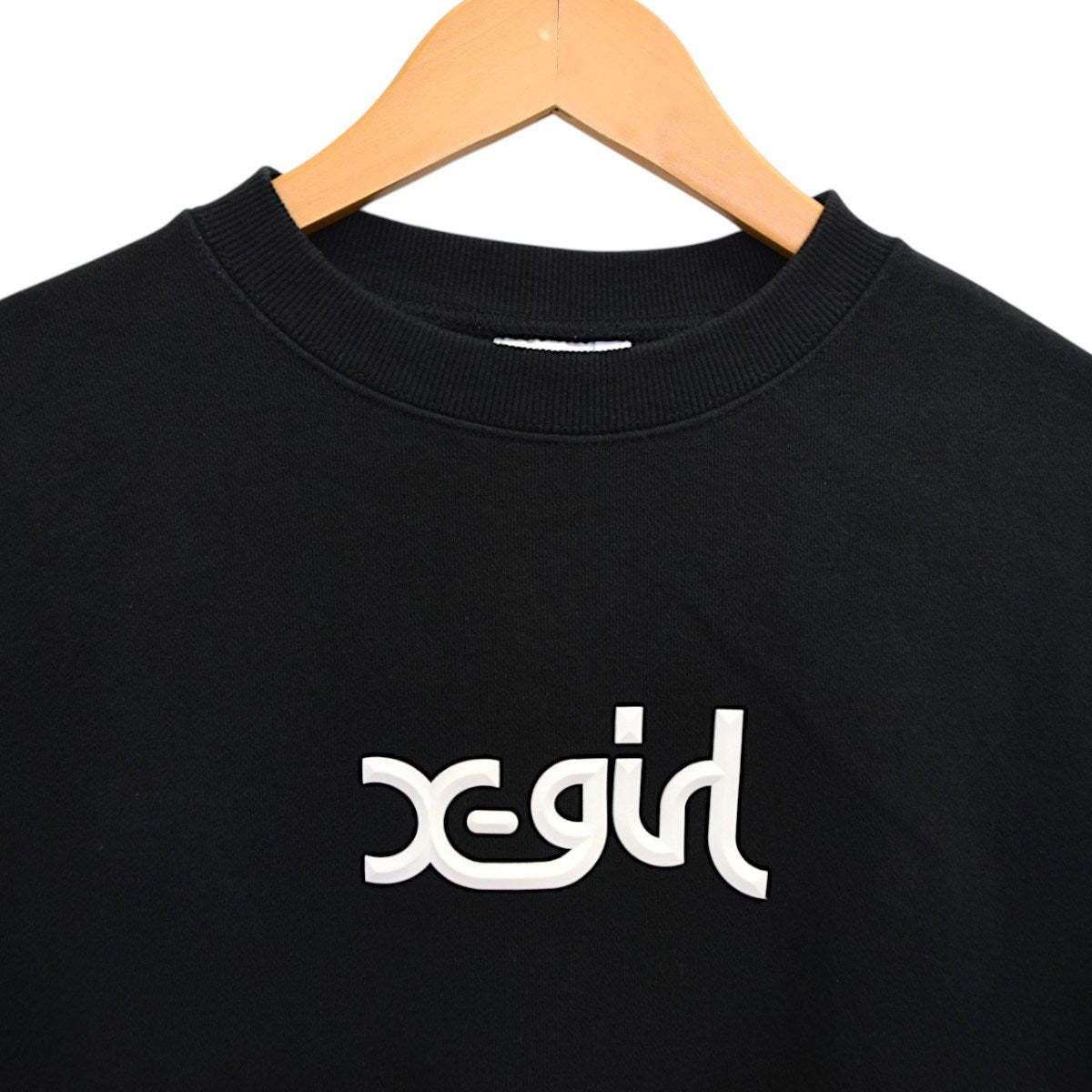 THICK RUBBER MILLS LOGO CREW SWEAT TOPラバーロゴ クルーネックスウェット105213012003