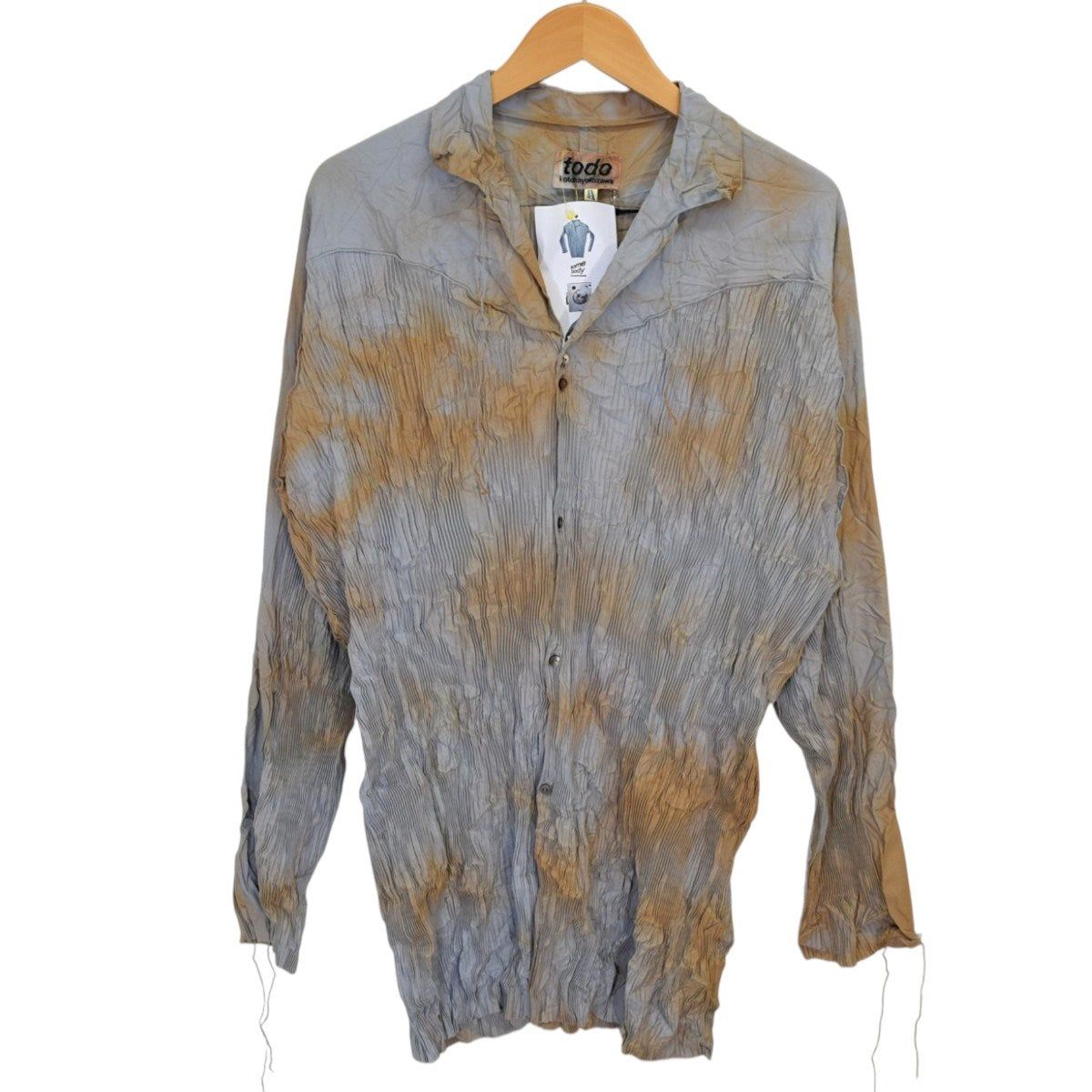 Todo wave shirt OVERDYE EDITIONウェーブシャツ オーバーダイ 2025SSTD23A-SH