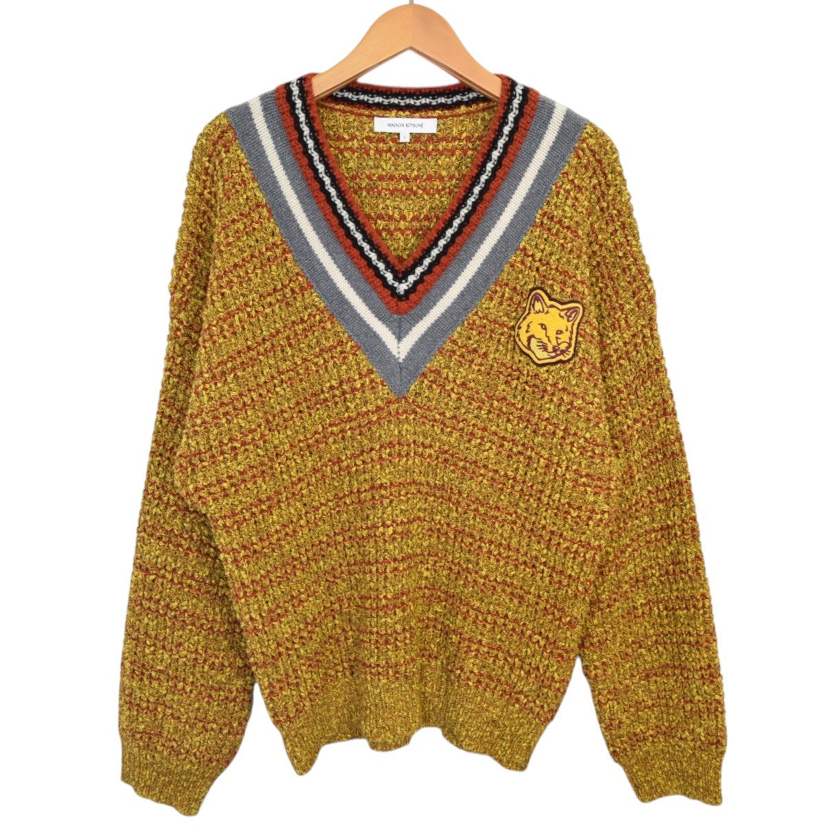 BOLD FOX HEAD CRAFTY COMFORT JUMPERフォックスヘッド VネックニットLW00803KT1095