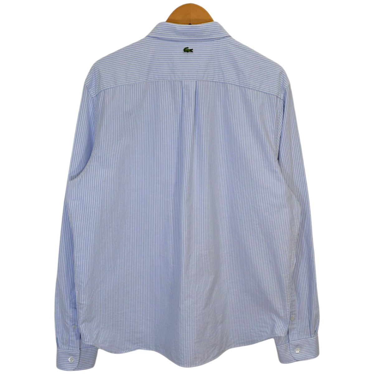 LACOSTE タイムラインクロックストライプオックスフォードシャツCH5896 古着・中古-2枚目のアイテム画像