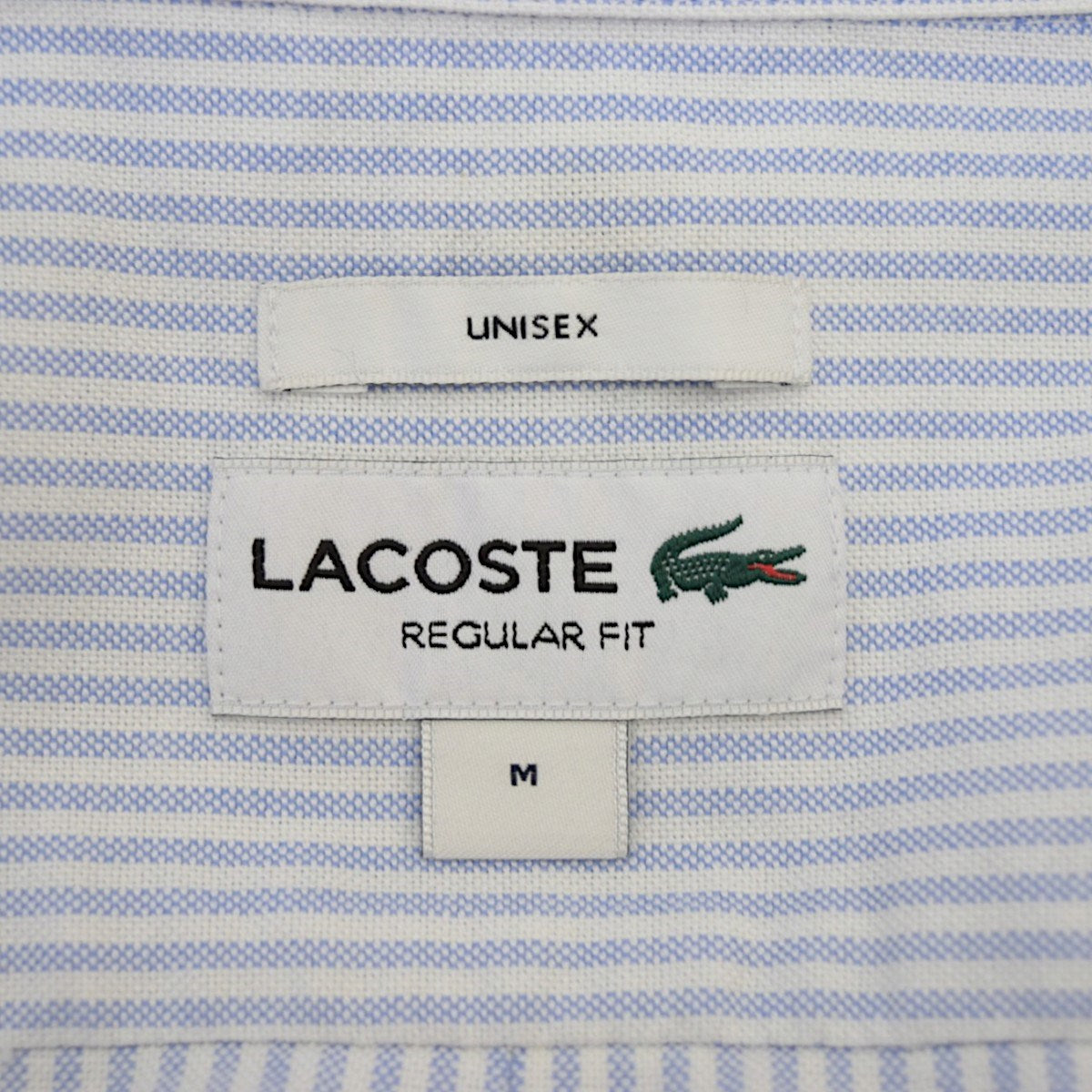 LACOSTE タイムラインクロックストライプオックスフォードシャツCH5896 古着・中古-5枚目のアイテム画像
