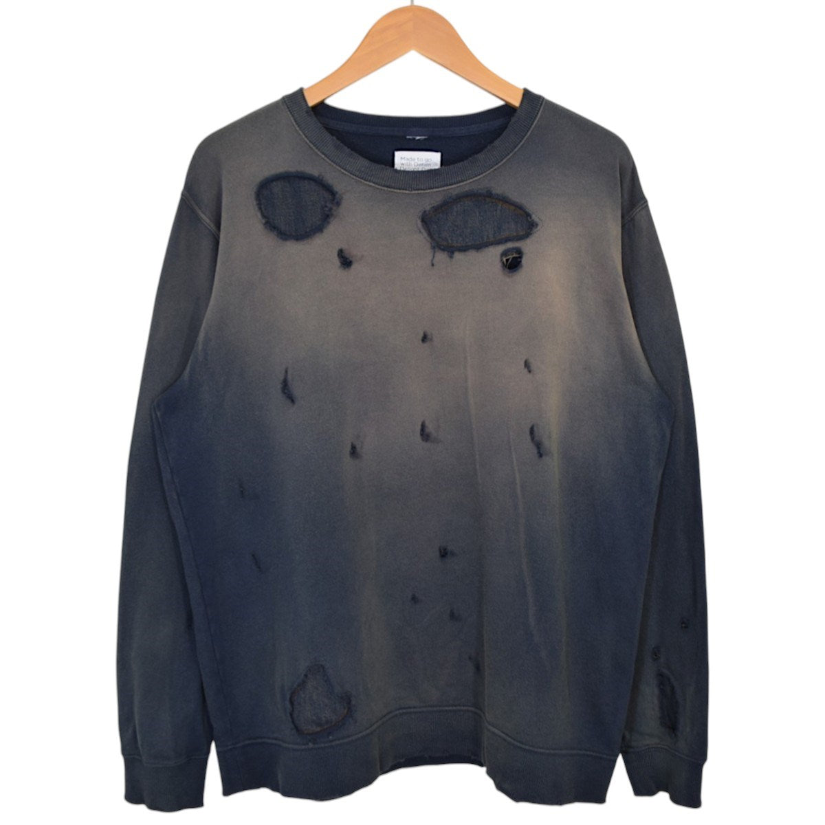 Johnbull DENIM DELIGHT DAYS リメイククルーネックスウェットJY261C06 古着・中古-1枚目のアイテム画像