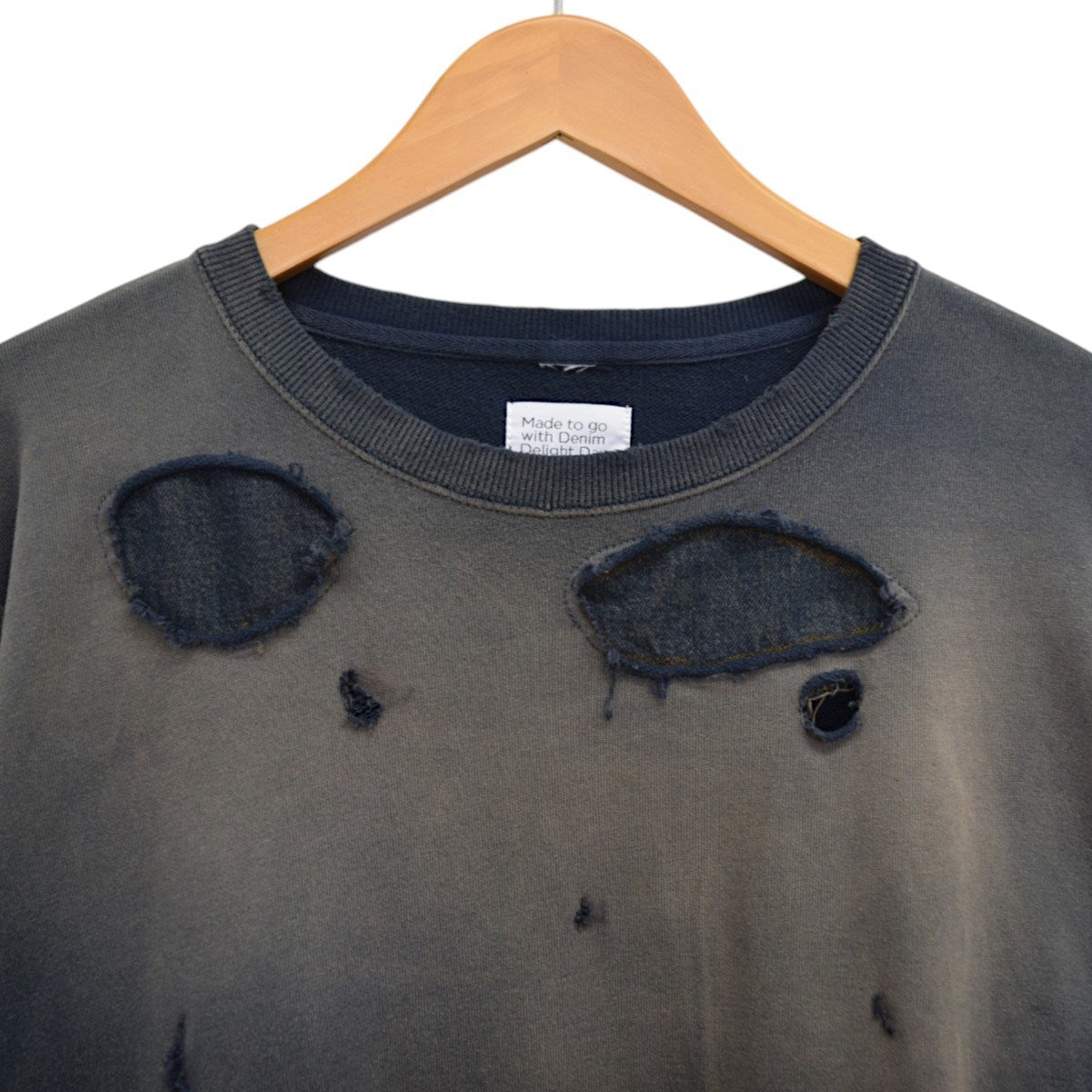 Johnbull DENIM DELIGHT DAYS リメイククルーネックスウェットJY261C06 古着・中古-3枚目のアイテム画像