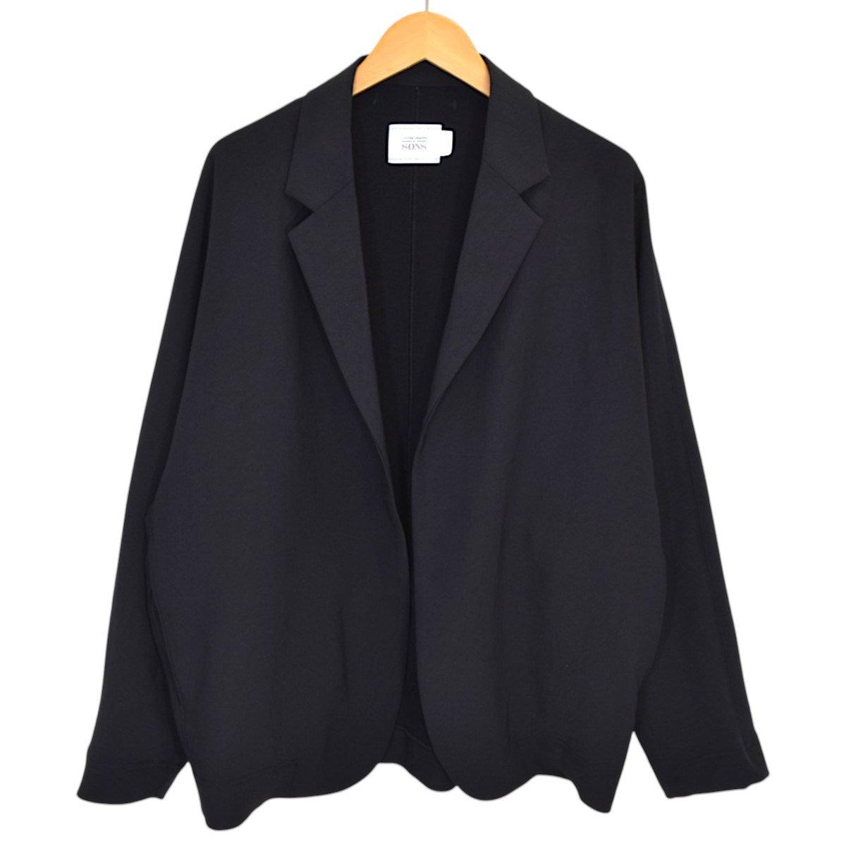 UNITED ARROWS ＆ SONS by DAISUKE OBANA ESSENS ボタンレステーラードジャケット5522-299-0296 古着・中古-1枚目のアイテム画像