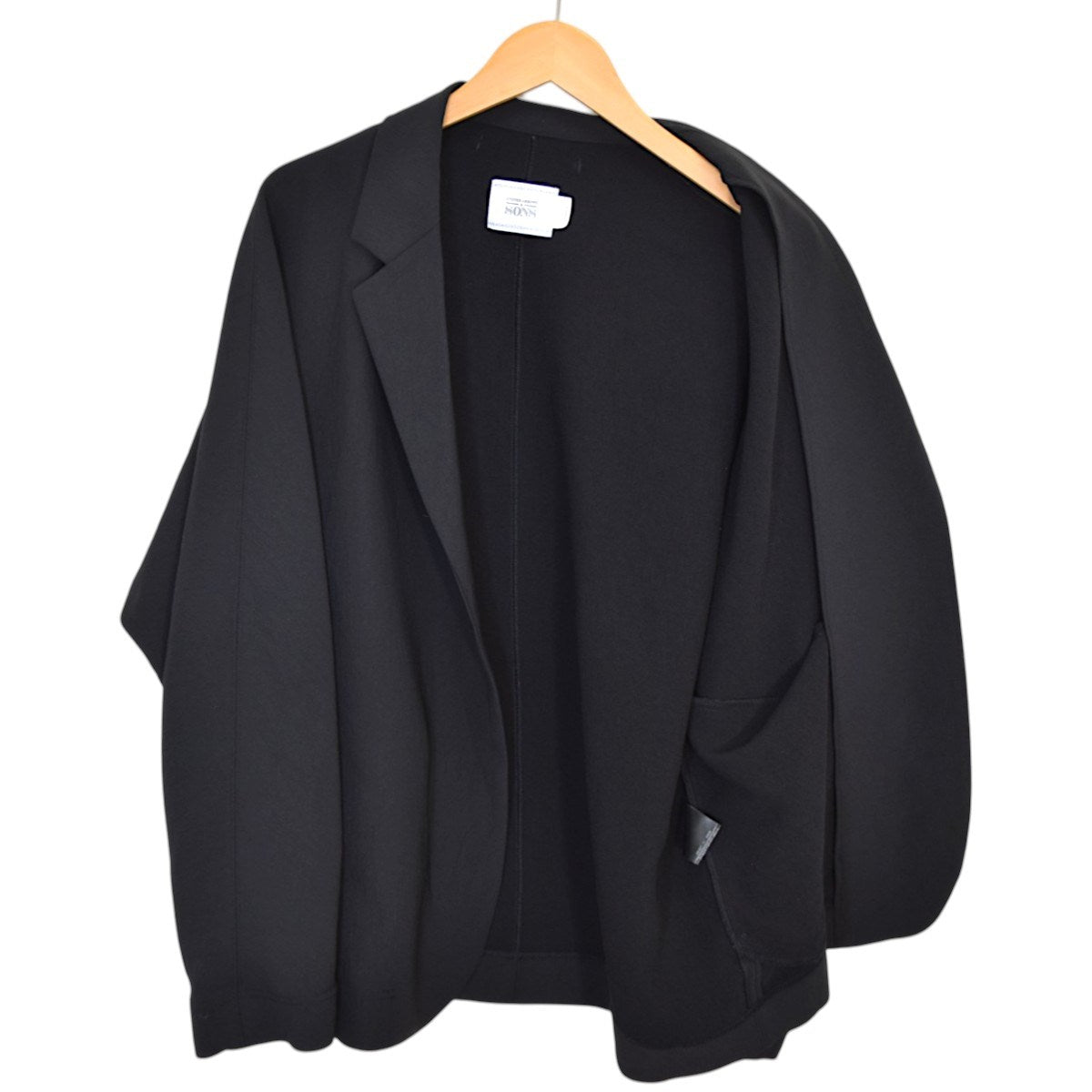 UNITED ARROWS ＆ SONS by DAISUKE OBANA ESSENS ボタンレステーラードジャケット5522-299-0296 古着・中古-3枚目のアイテム画像
