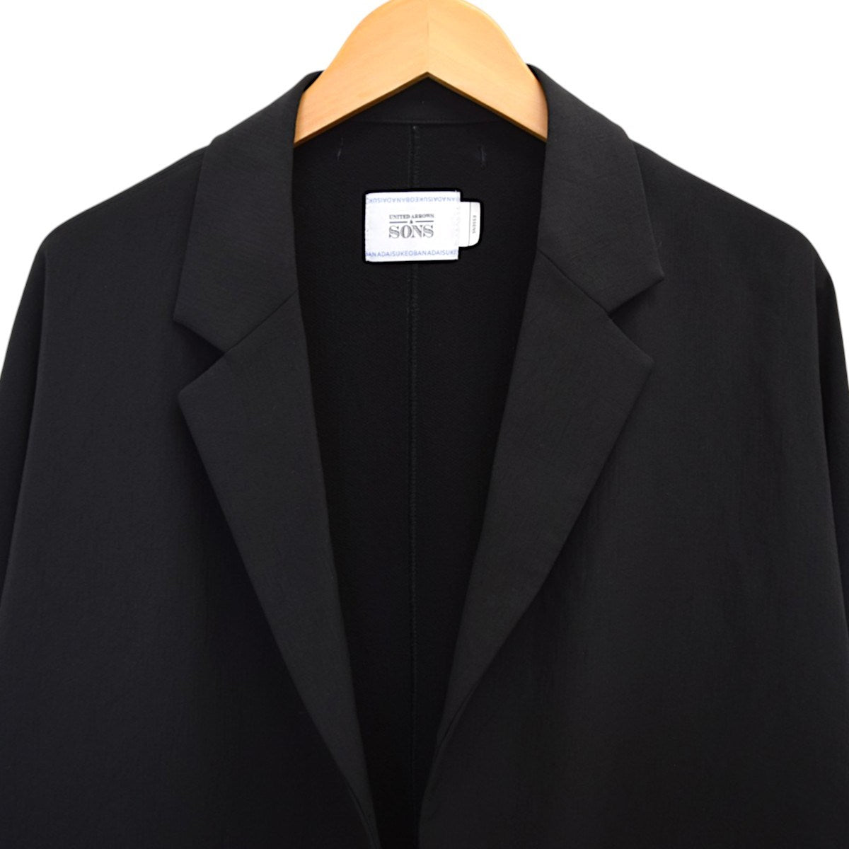 UNITED ARROWS ＆ SONS by DAISUKE OBANA ESSENS ボタンレステーラードジャケット5522-299-0296 古着・中古-4枚目のアイテム画像