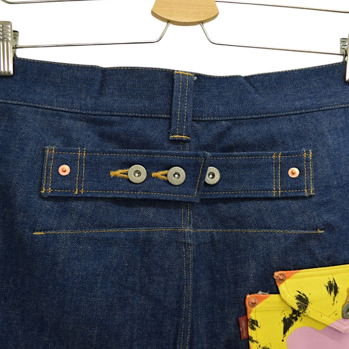 CDG JUNYA WATANABE MAN×LEVI’S モンロープリント立体裁断デニムパンツ 2023SSWK-P218 古着・中古-5枚目のアイテム画像