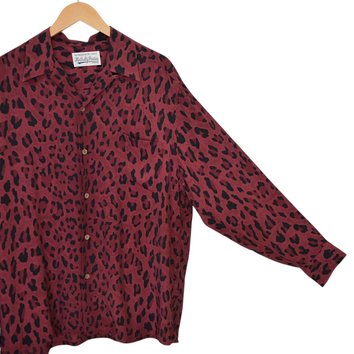 WACKO MARIA HAWAIIAN SHIRT L／S TYPE-1レオパードオープンカラーシャツ 古着・中古-4枚目のアイテム画像