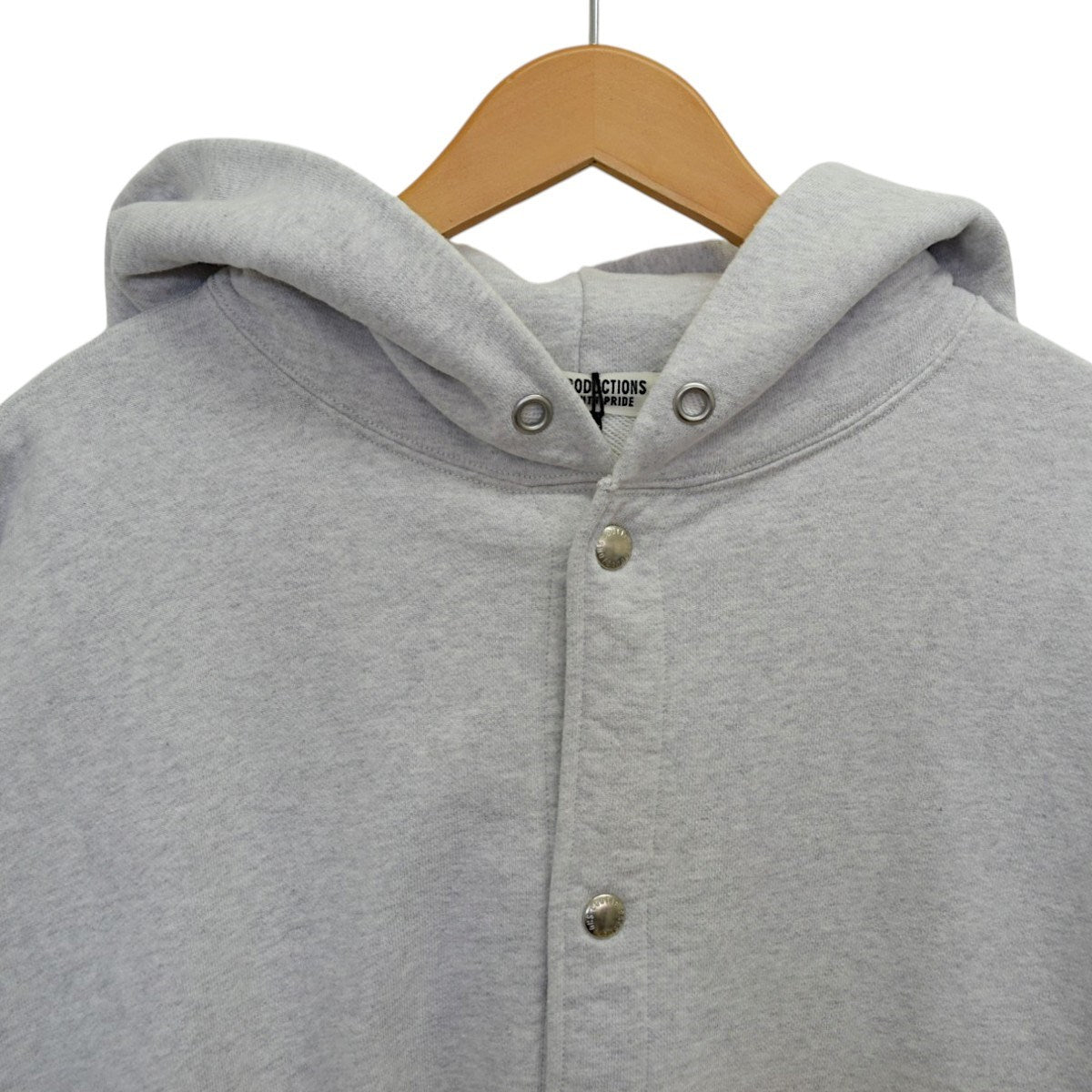 COOTIE PRODUCTIONS Open End Yarn Plain Sweat Snap Hoodieスナップボタンパーカー 古着・中古-4枚目のアイテム画像