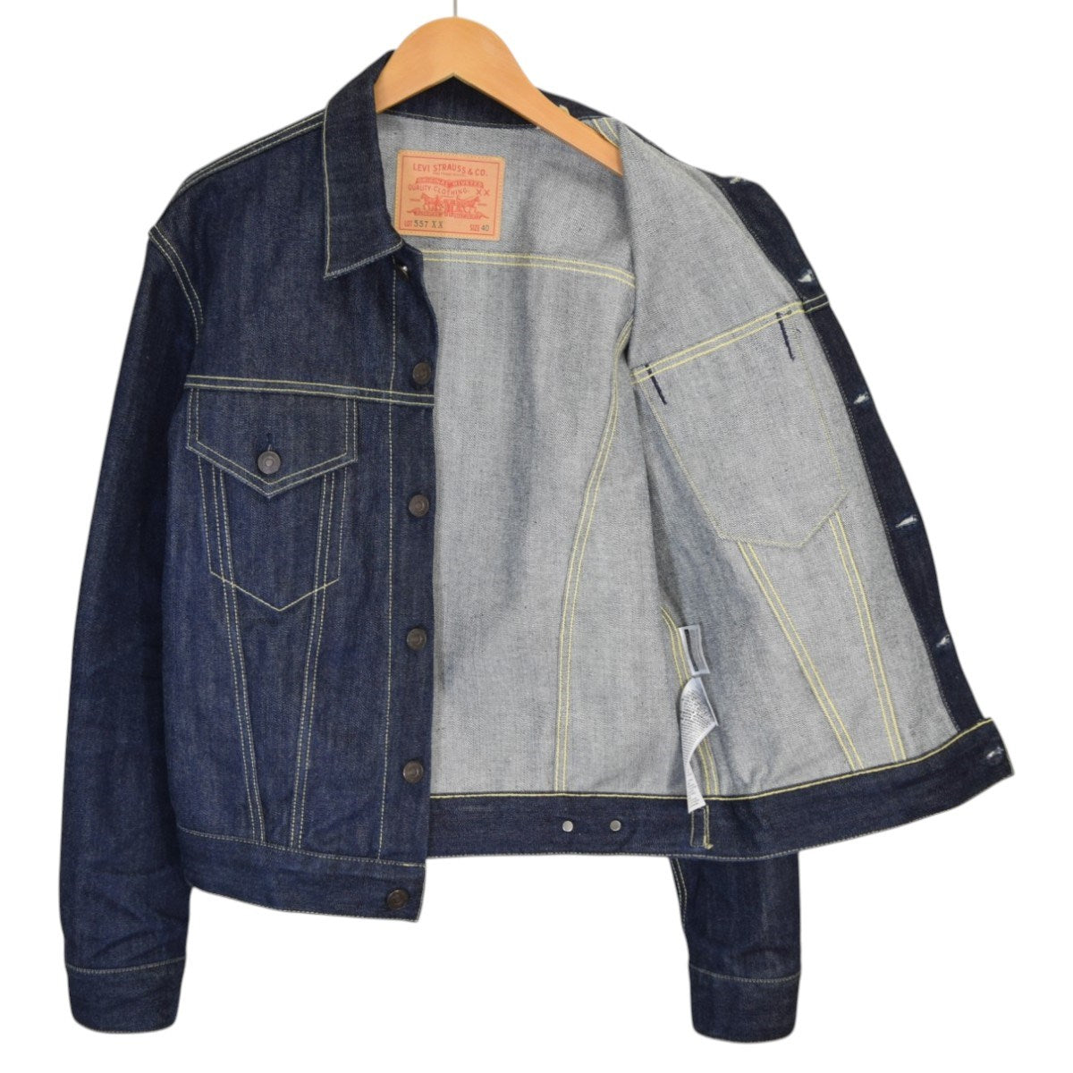 LEVI’S VINTAGE CLOTHING 1961 Type III Trucker Jacket 557XX3rdタイプ デニムジャケット74998-0001 古着・中古-3枚目のアイテム画像