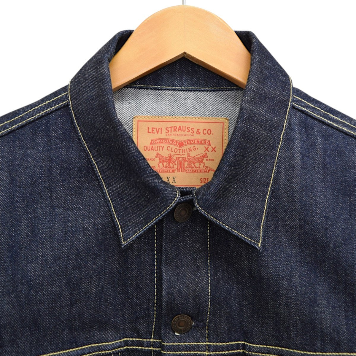 LEVI’S VINTAGE CLOTHING 1961 Type III Trucker Jacket 557XX3rdタイプ デニムジャケット74998-0001 古着・中古-4枚目のアイテム画像