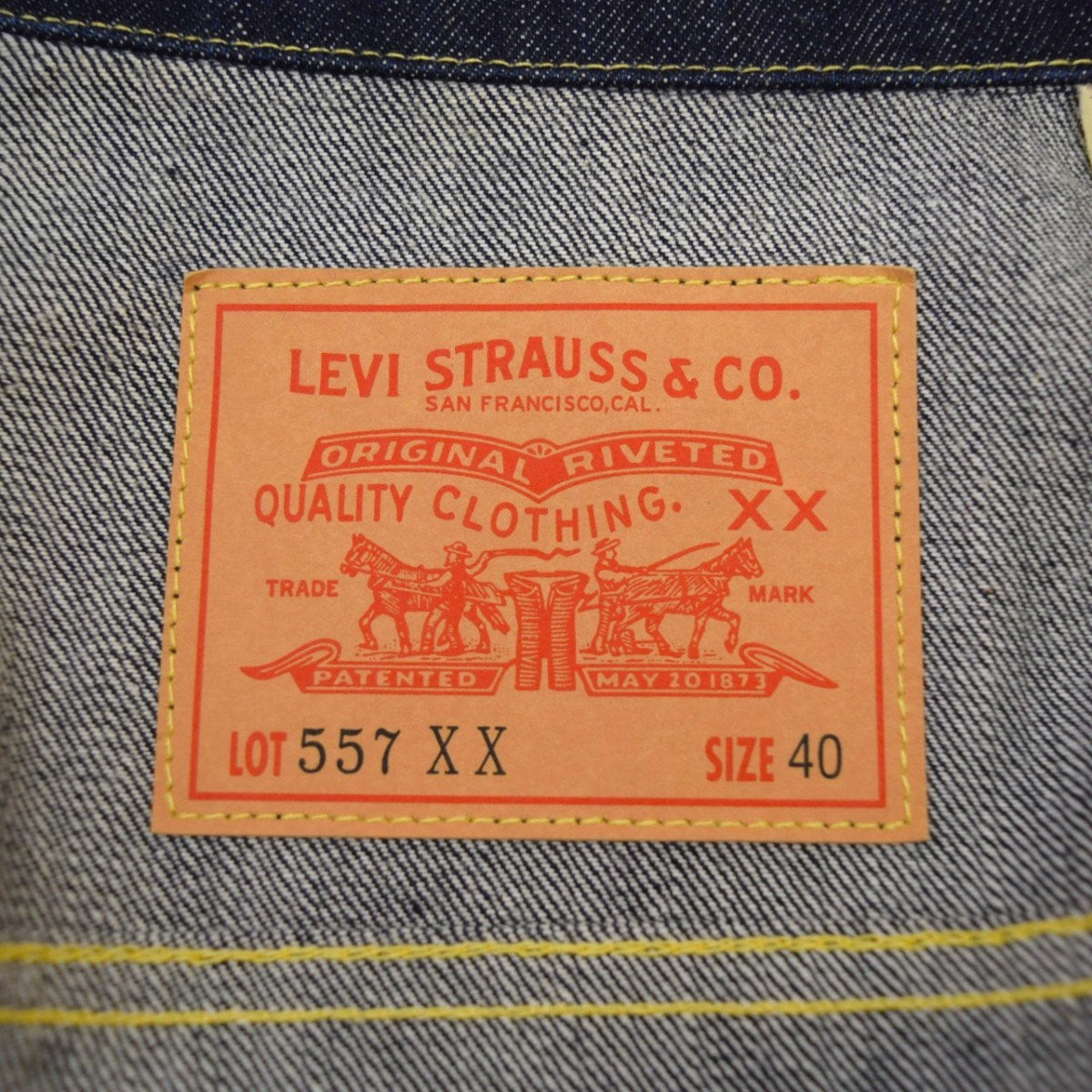 LEVI’S VINTAGE CLOTHING 1961 Type III Trucker Jacket 557XX3rdタイプ デニムジャケット74998-0001 古着・中古-8枚目のアイテム画像