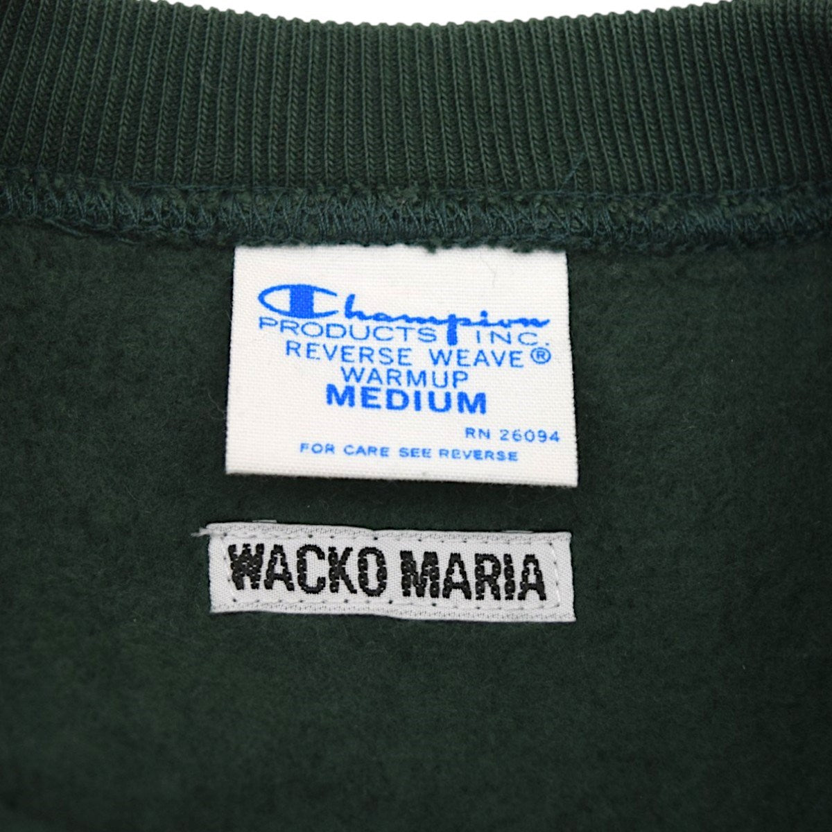 WACKO MARIA×Champion CREW NECK SWEATREVERSE WEAVE クルーネックスウェット 2026SS 古着・中古-7枚目のアイテム画像