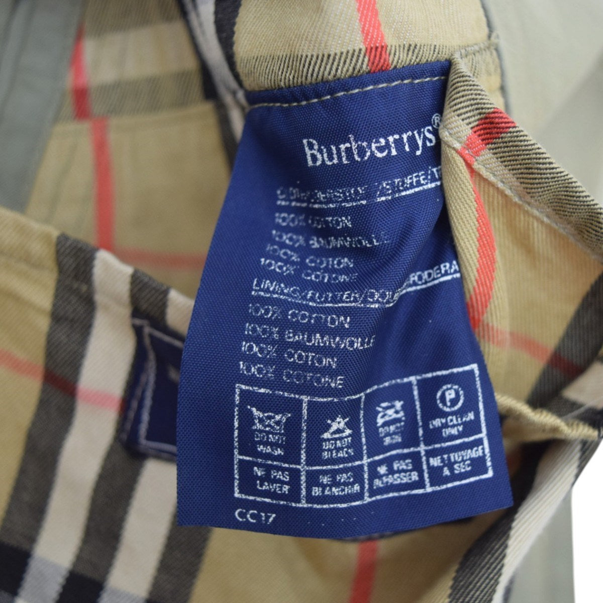 Burberry’s トレンチコート MADE IN ENGLAND 古着・中古-10枚目のアイテム画像
