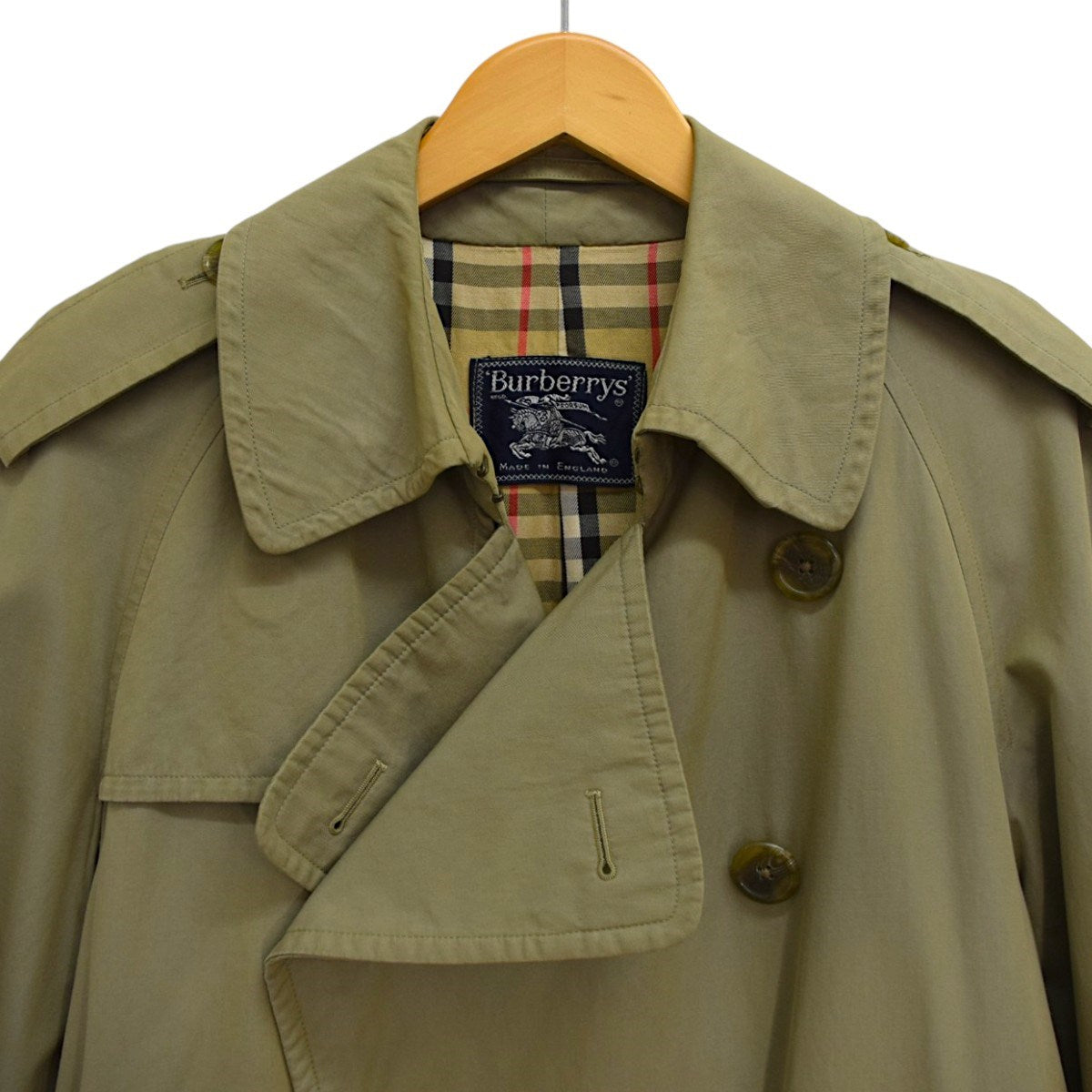 Burberry’s トレンチコート MADE IN ENGLAND 古着・中古-4枚目のアイテム画像