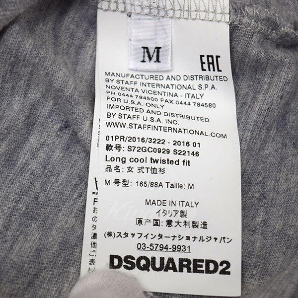 DSQUARED2(ディースクエアード) レディース　ダメージペイント加工Ｔ