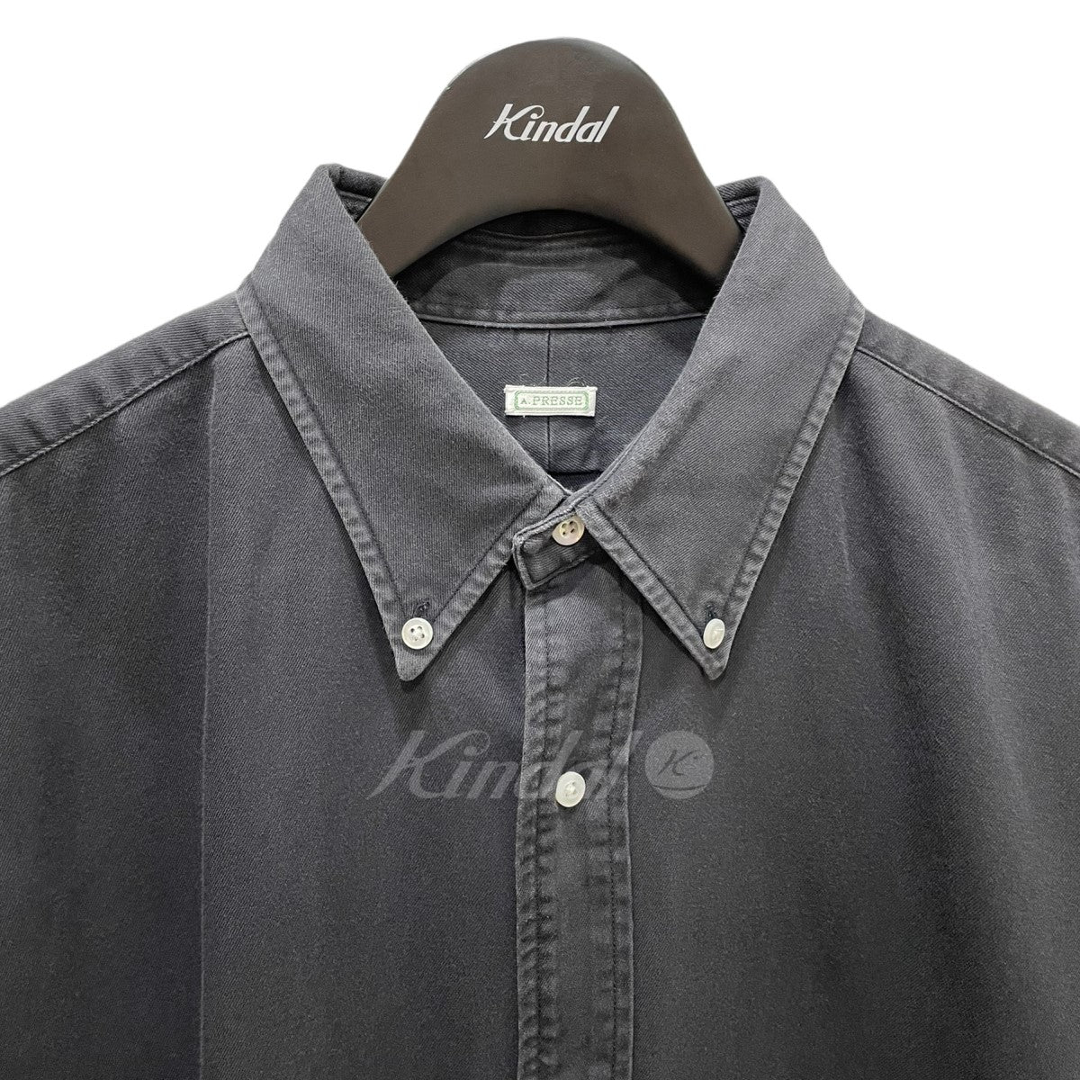美品未使用】21AW A.PRESSE アプレッセBD Shirt ブラック黒 - シャツ