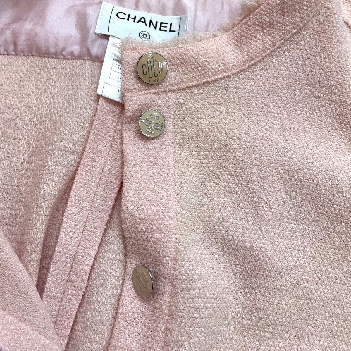 CHANEL(シャネル) 半そでツイードジャケット ピンク サイズ 40｜【公式】カインドオルオンライン ブランド古着・中古通販【kindal】