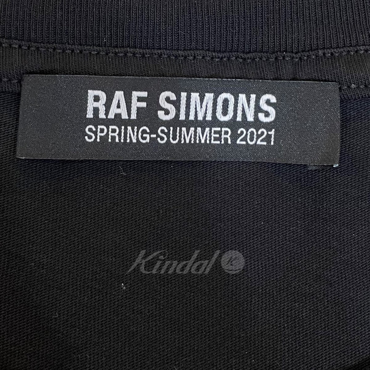 RAF SIMONS(ラフシモンズ) 2021ss BIG FIT スローガンT ブラック サイズ 14｜【公式】カインドオルオンライン  ブランド古着・中古通販【kindal】