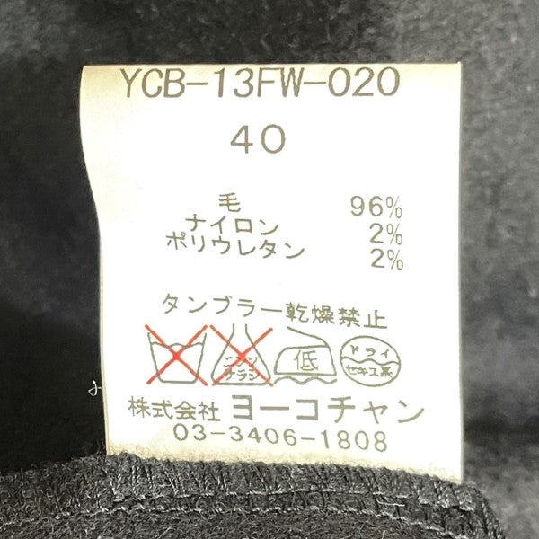 YOKO CHAN(ヨーコチャン) ウール半袖トップス ブラック サイズ 14 ...