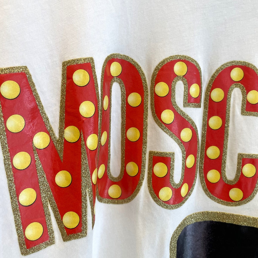 MOSCHINO(モスキーノ) ベアープリントオーバーサイズT ホワイト 