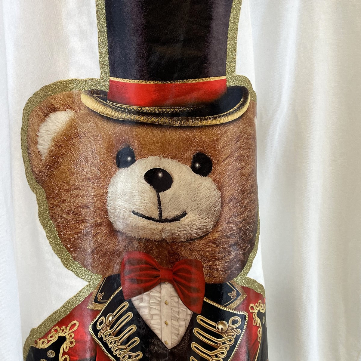 MOSCHINO(モスキーノ) ベアープリントオーバーサイズT ホワイト  